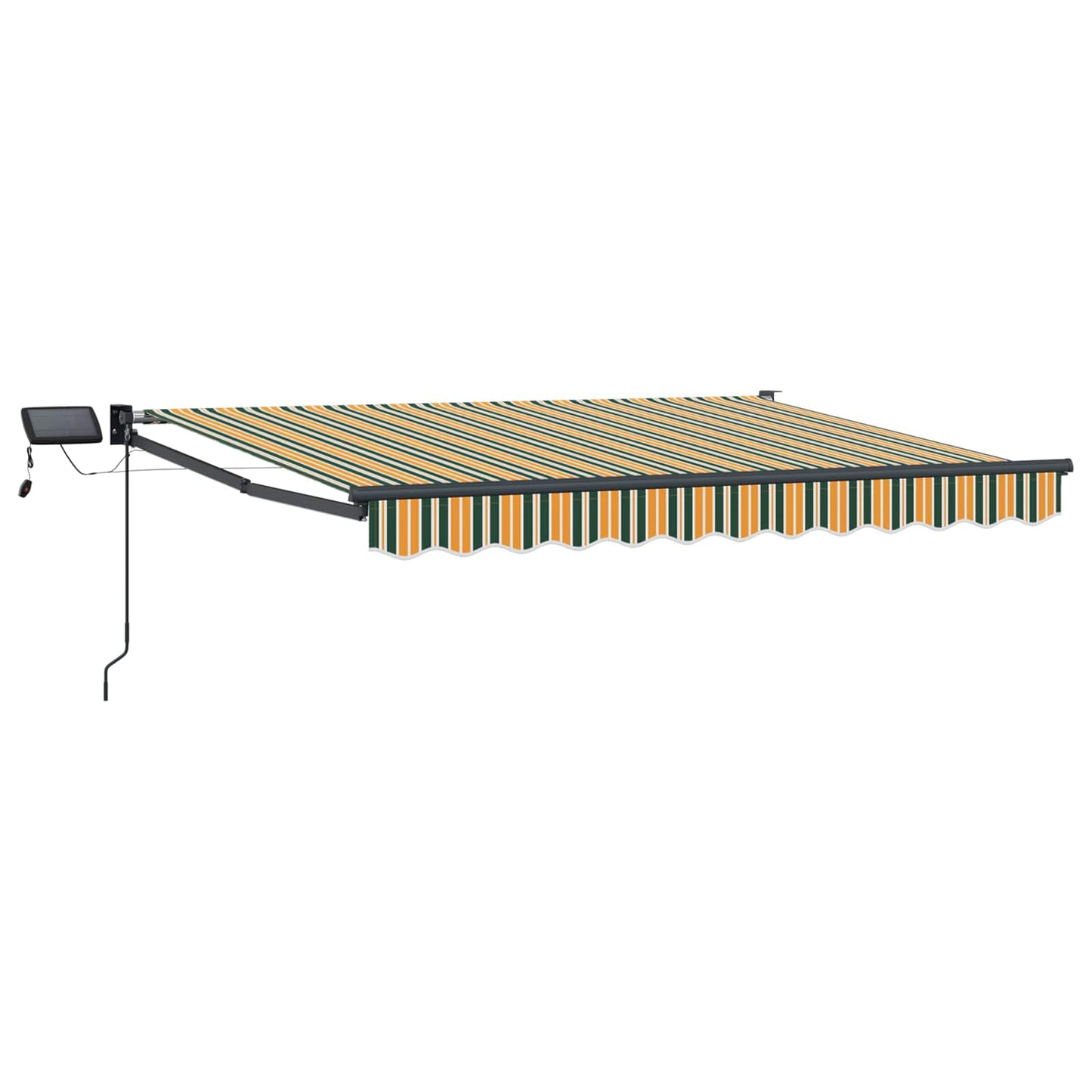 Manual Retractable Awning with LEDs 3.5 x 2.5 m