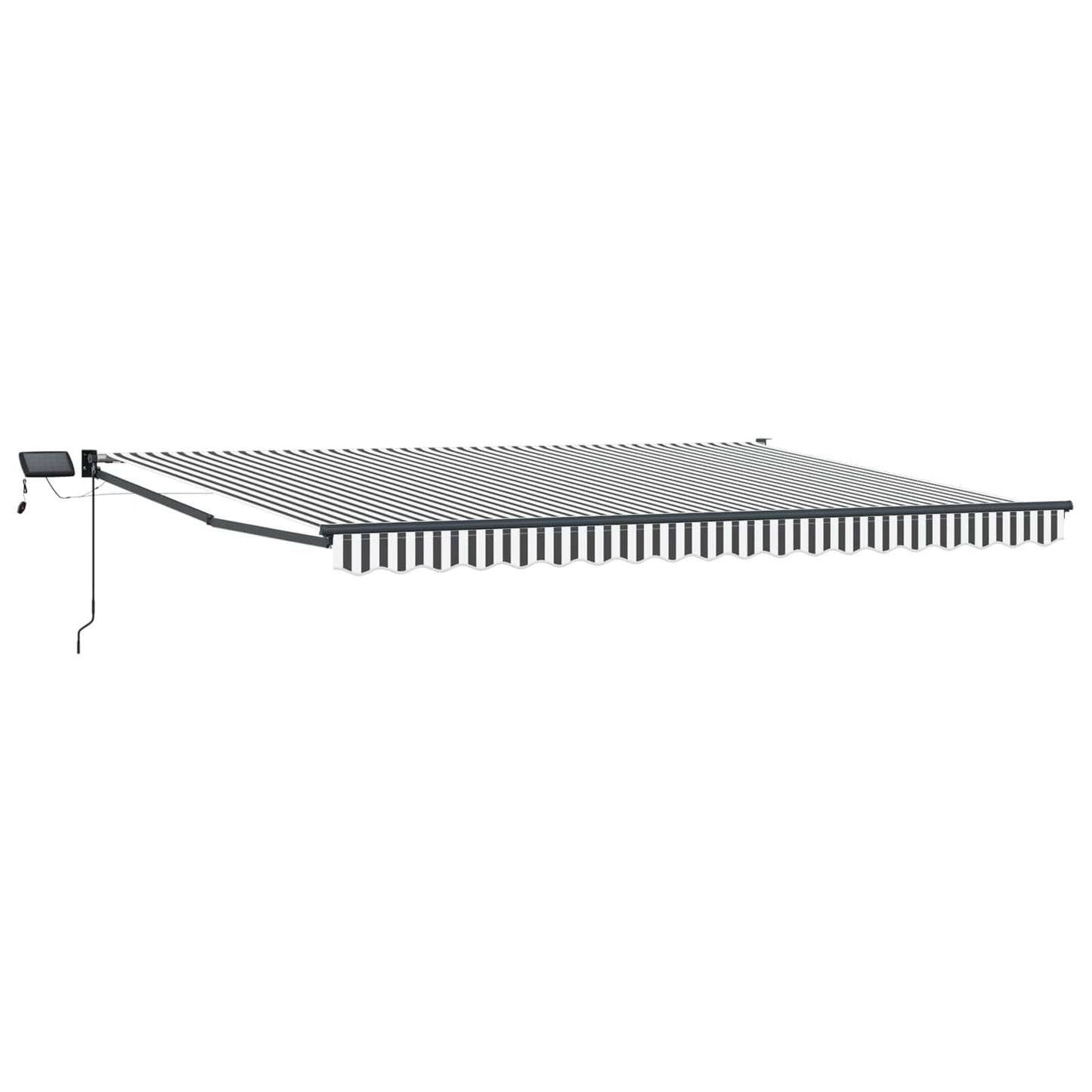Manual Retractable Awning with LEDs 4.5 x 3 m