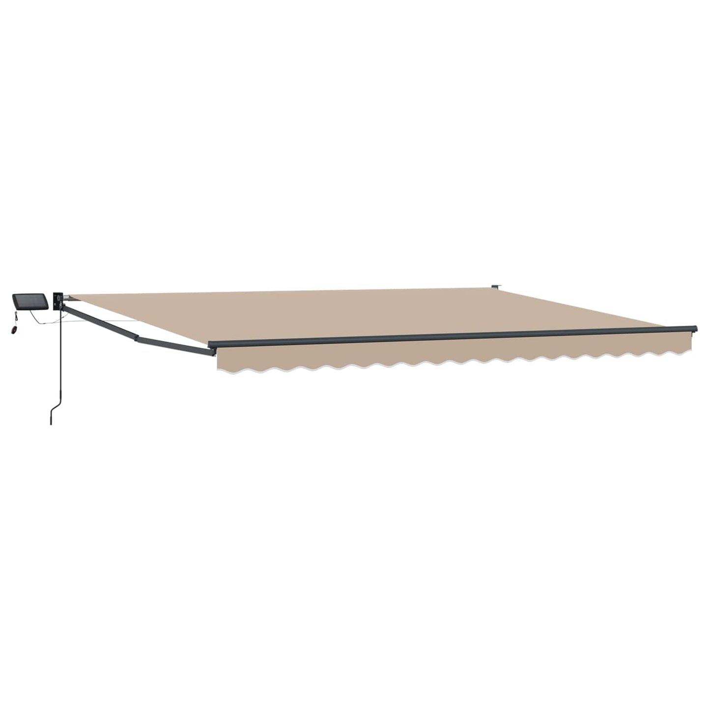 Manual Retractable Awning with LEDs 4.5 x 3 m