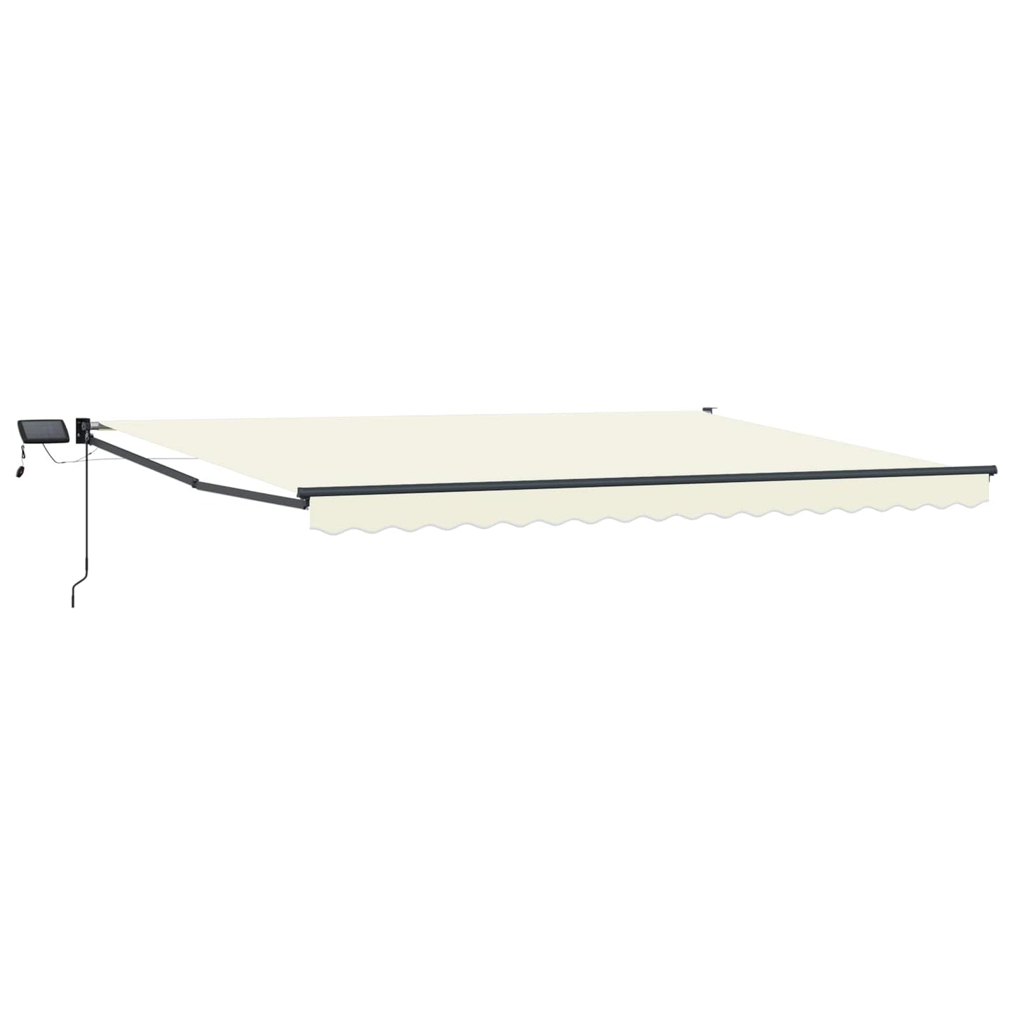 Manual Retractable Awning with LEDs 5 x 3 m