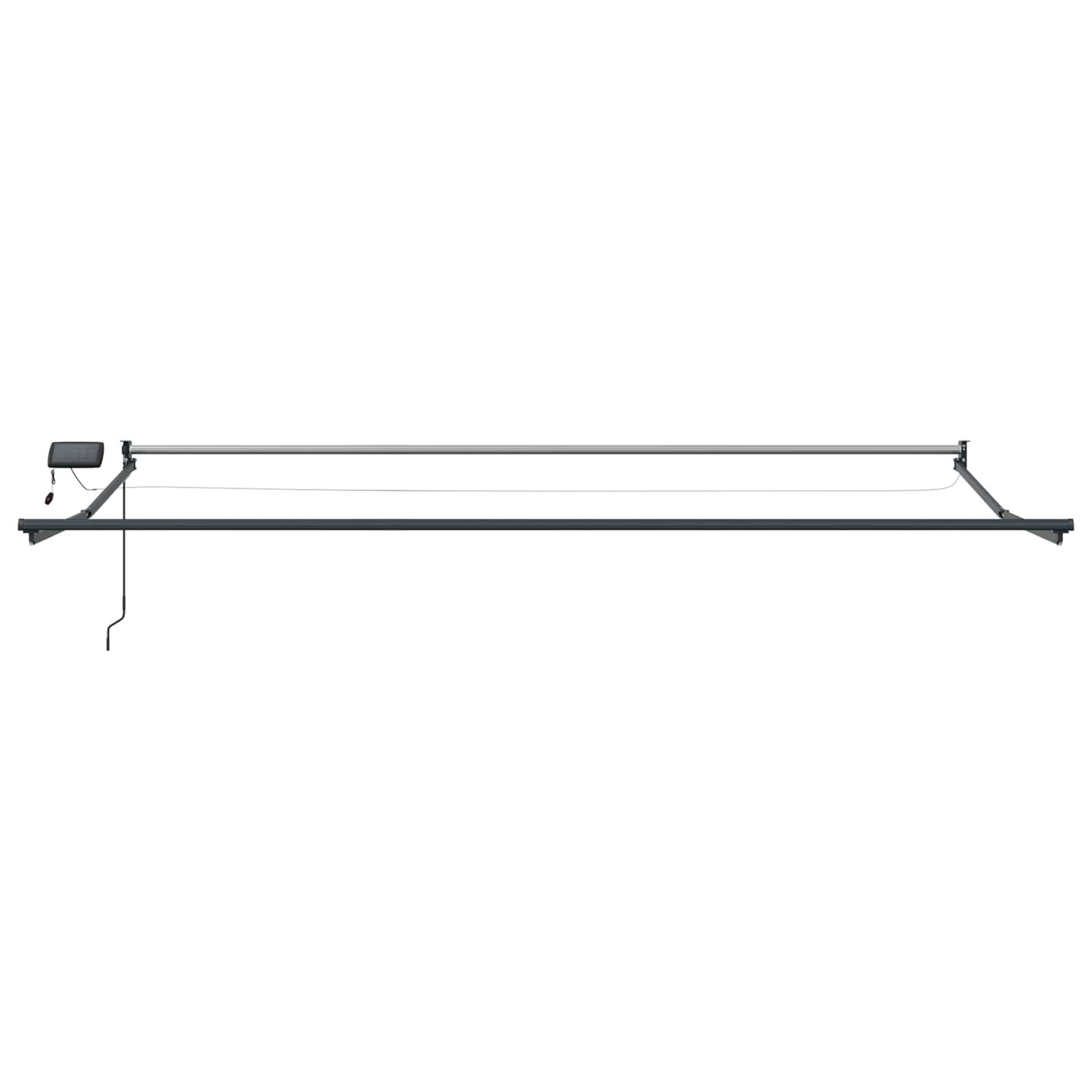 Manual Retractable Awning with LEDs 5 x 3 m