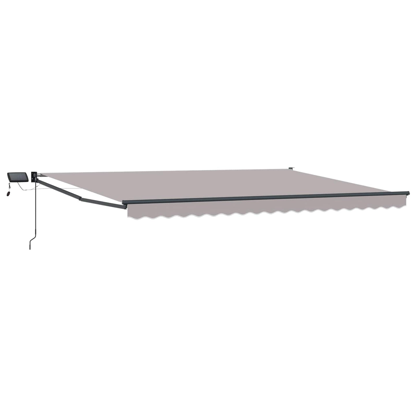 Manual Retractable Awning with LEDs 5 x 3 m