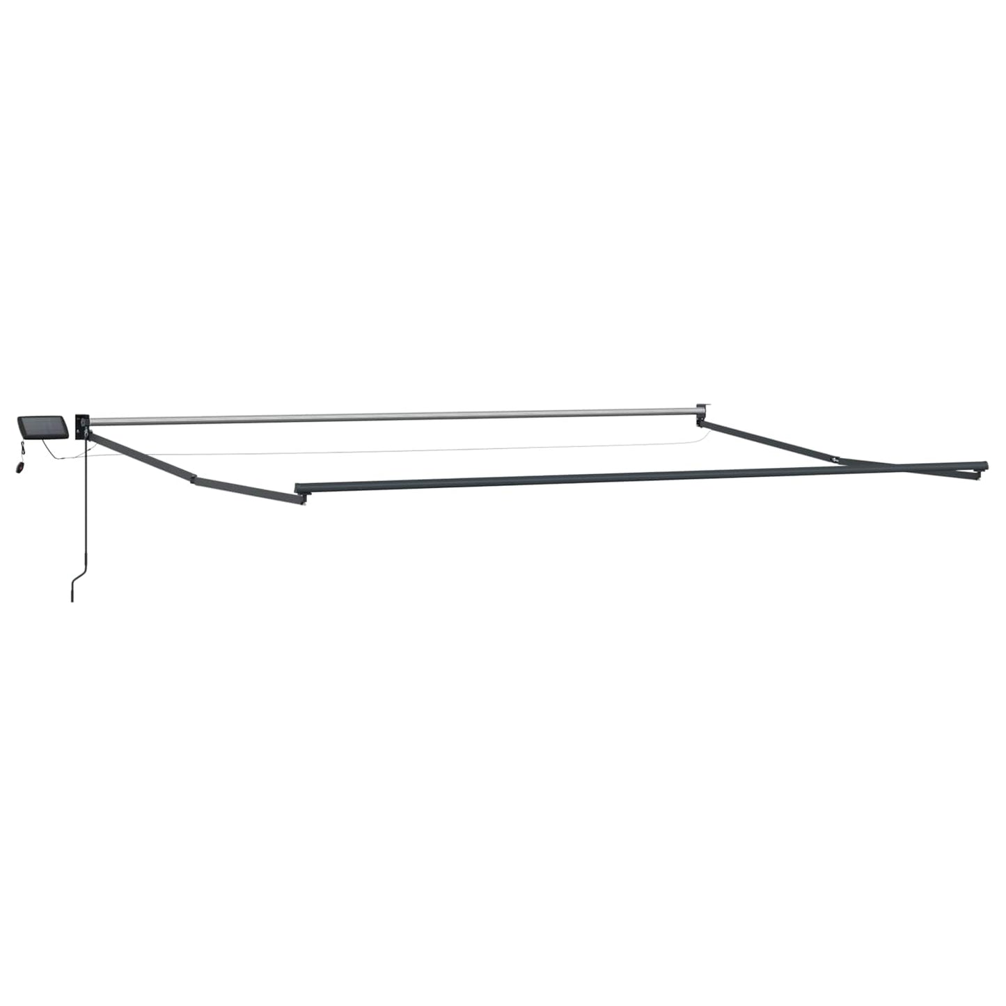 Manual Retractable Awning with LEDs 5 x 3 m