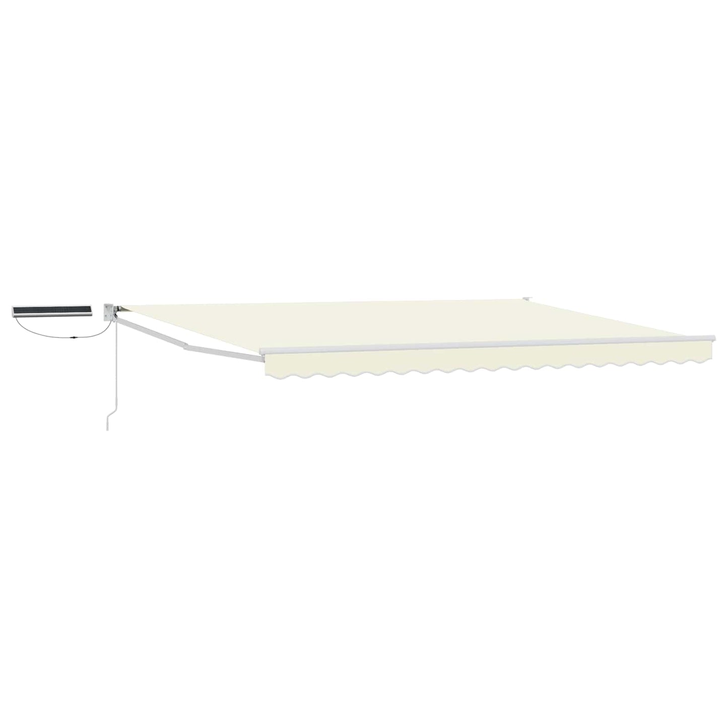 Electric Retractable Awning Cream and White 4 x 2 m