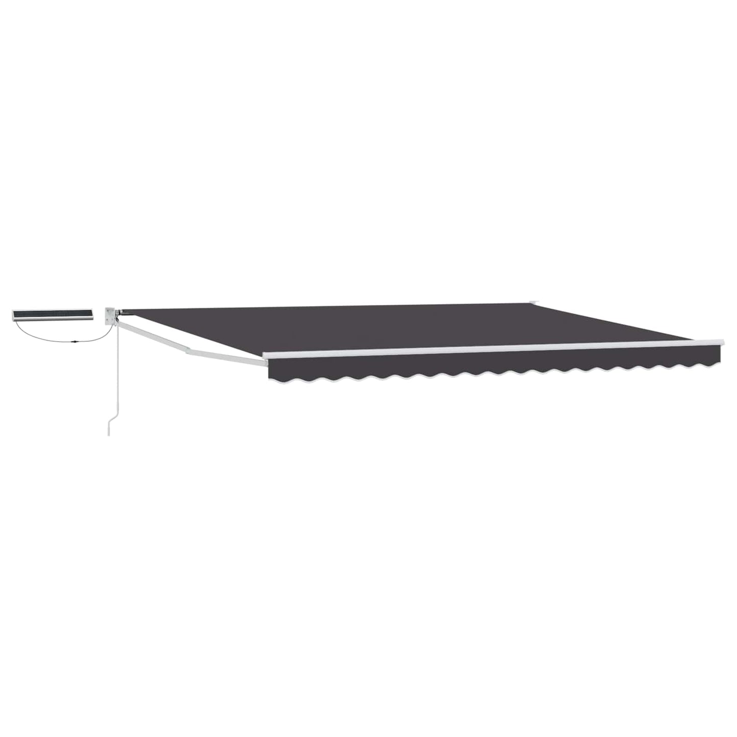 Electric Retractable Awning Anthracite and White 4 x 2 m