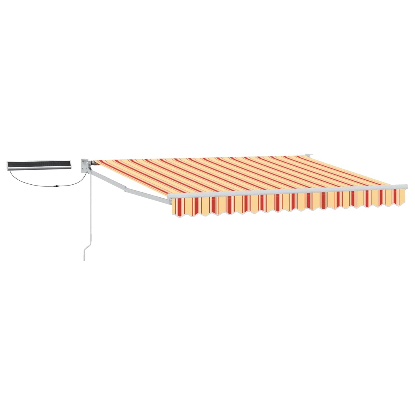 Electric Retractable Awning Multicolour 3.5 x 2.5 m