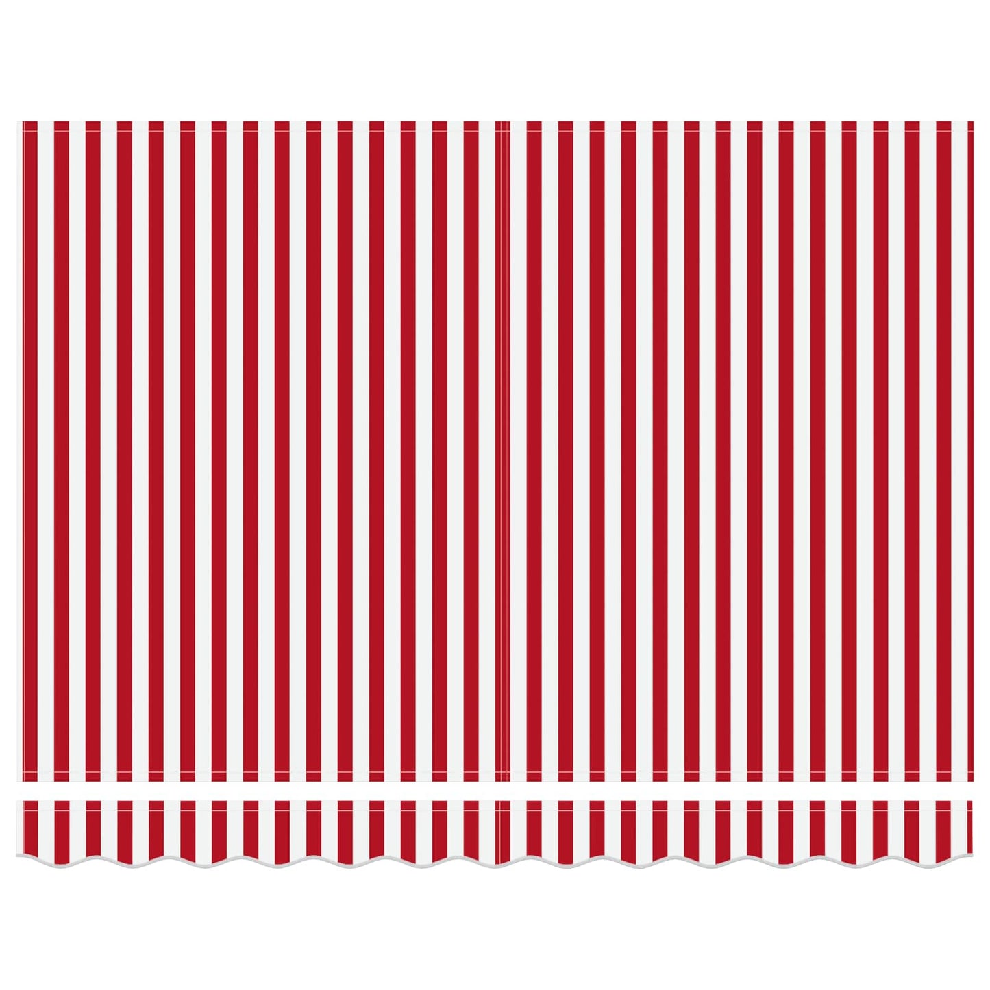 Electric Retractable Awning Red and White 3.5 x 2.5 m