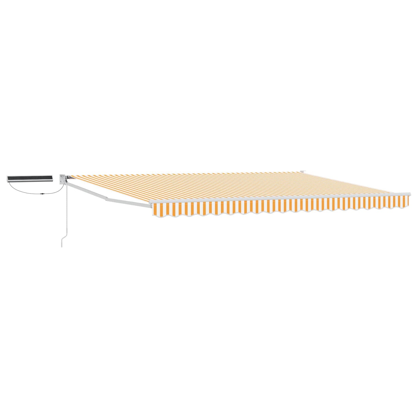 Electric Retractable Awning Yellow and White 4 x 3 m