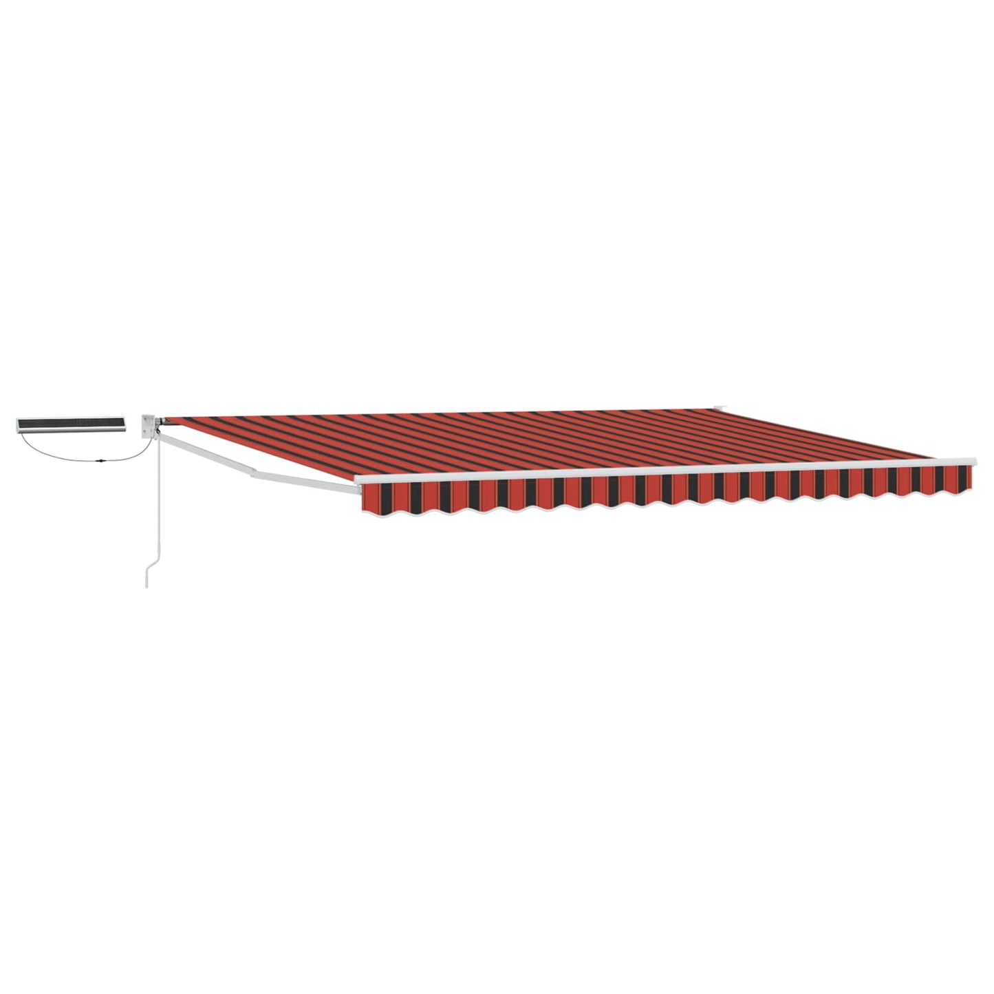 Electric Retractable Awning Orange, Brown and White 4 x 3 m