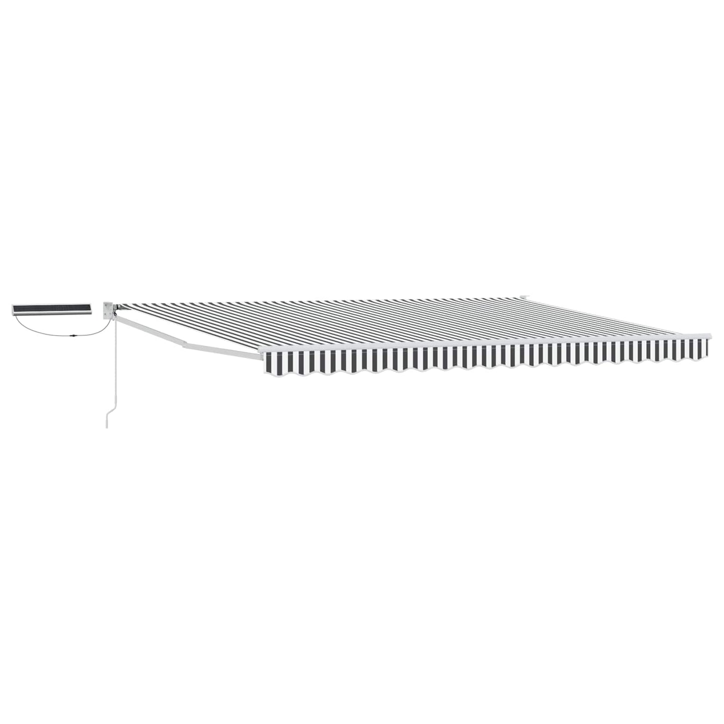 Electric Retractable Awning Anthracite and White 4 x 3 m