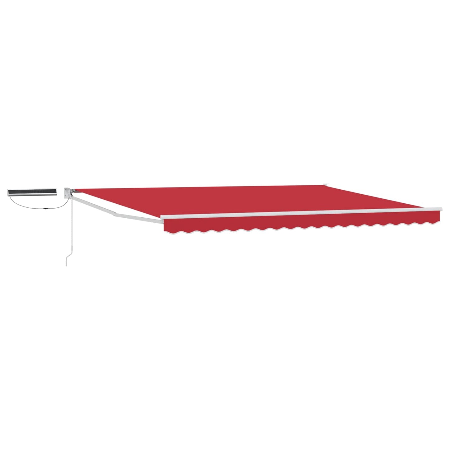 Electric Retractable Awning Red and White 4 x 3 m