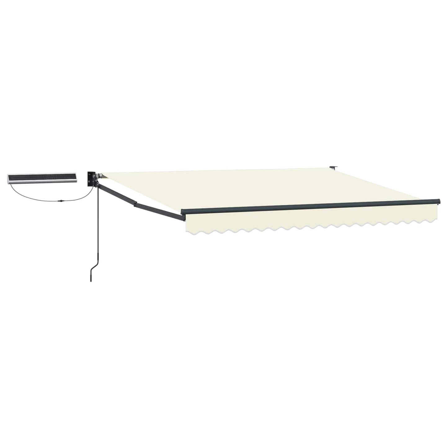 Electric Retractable Awning Cream and Anthracite 2.5 x 2 m