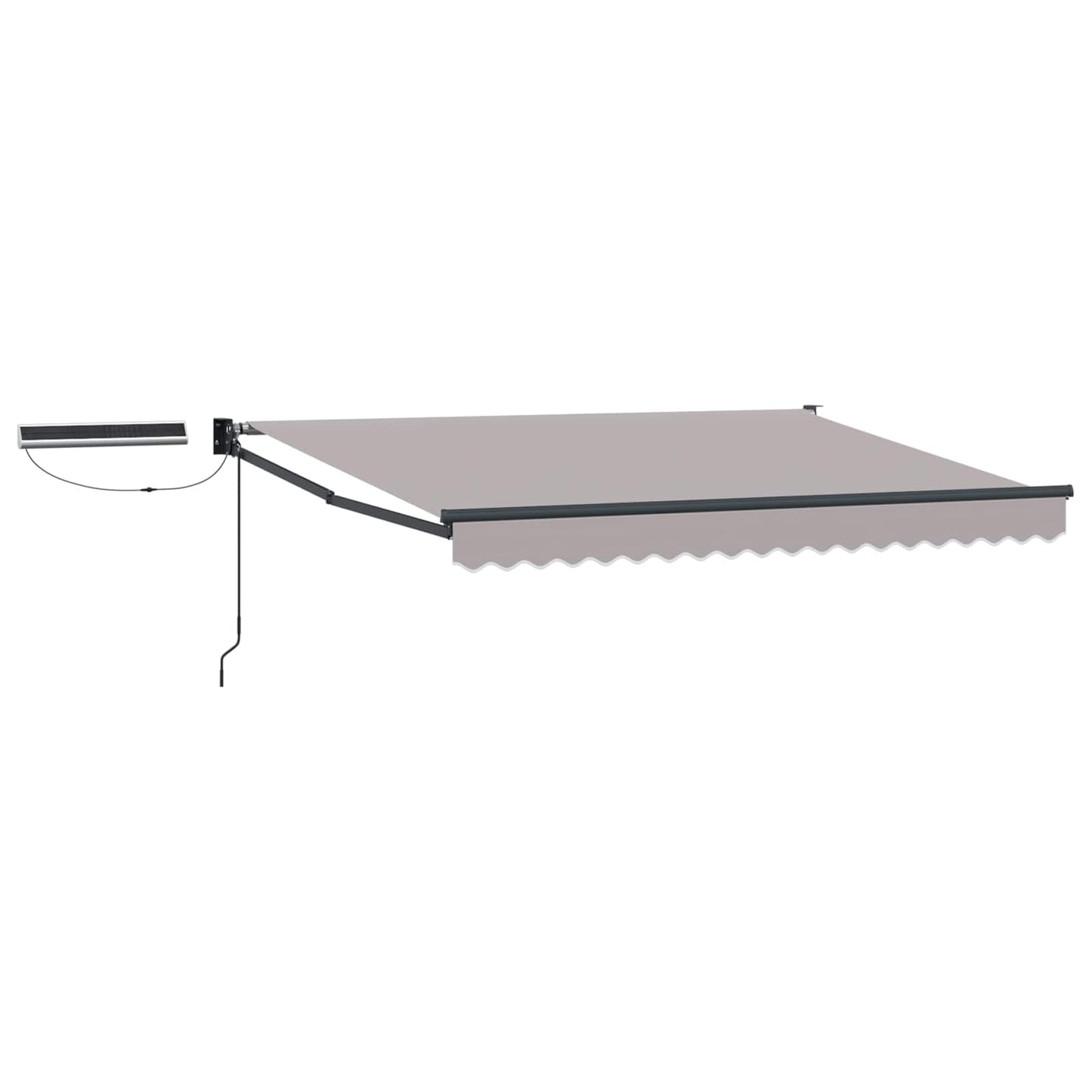Electric Retractable Awning Light Grey and Anthracite 2.5 x 2 m