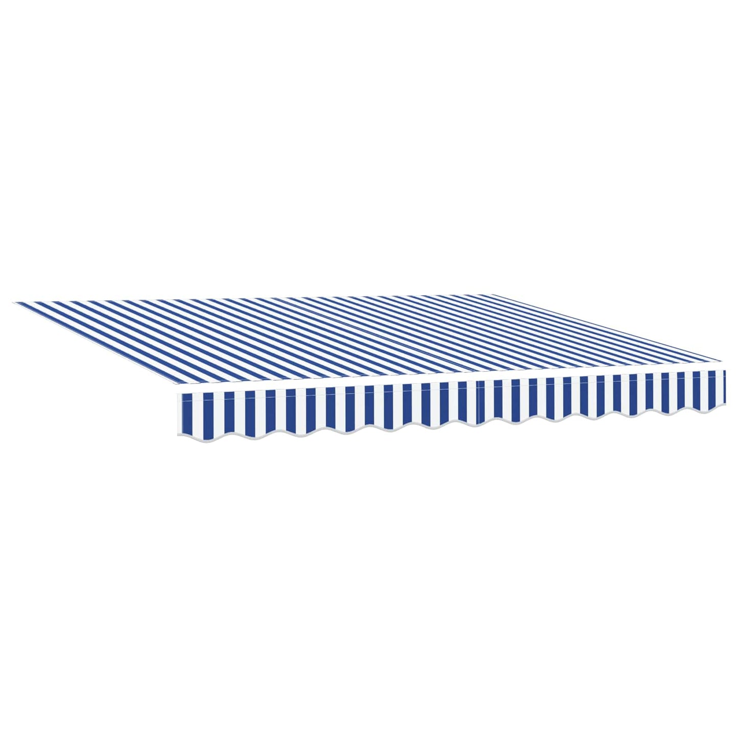 Electric Retractable Awning Blue, White and Anthracite 3 x 2 m