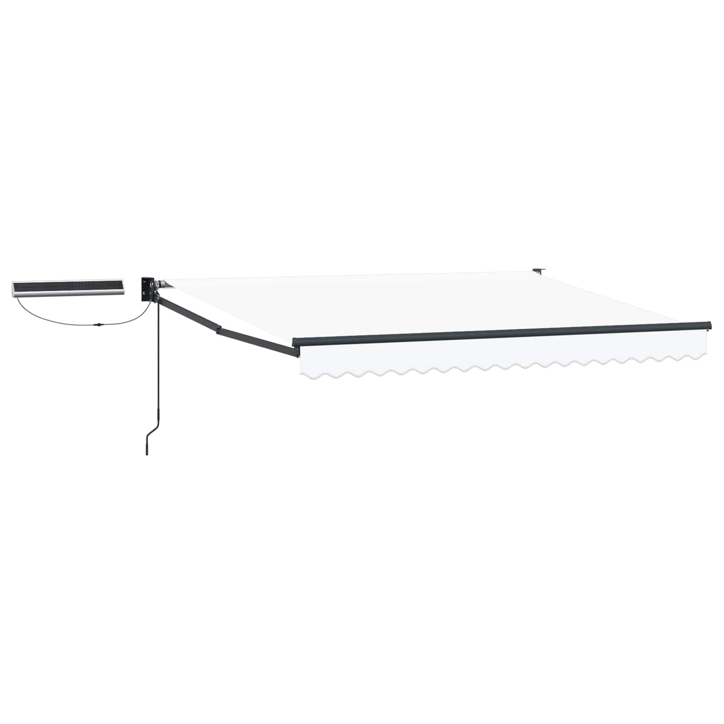 Electric Retractable Awning White and Anthracite 3 x 2 m