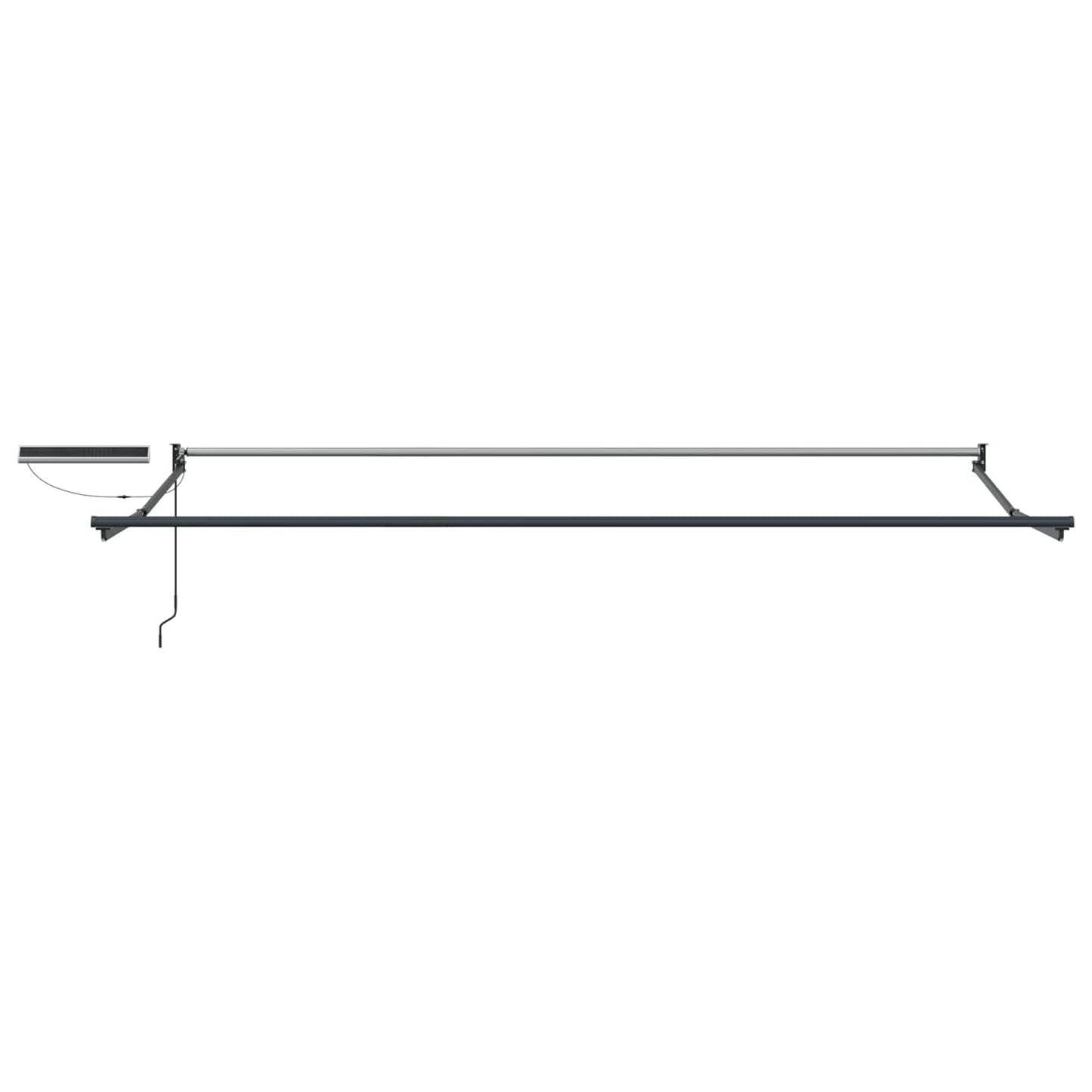 Electric Retractable Awning Blue, White and Anthracite 4 x 2 m