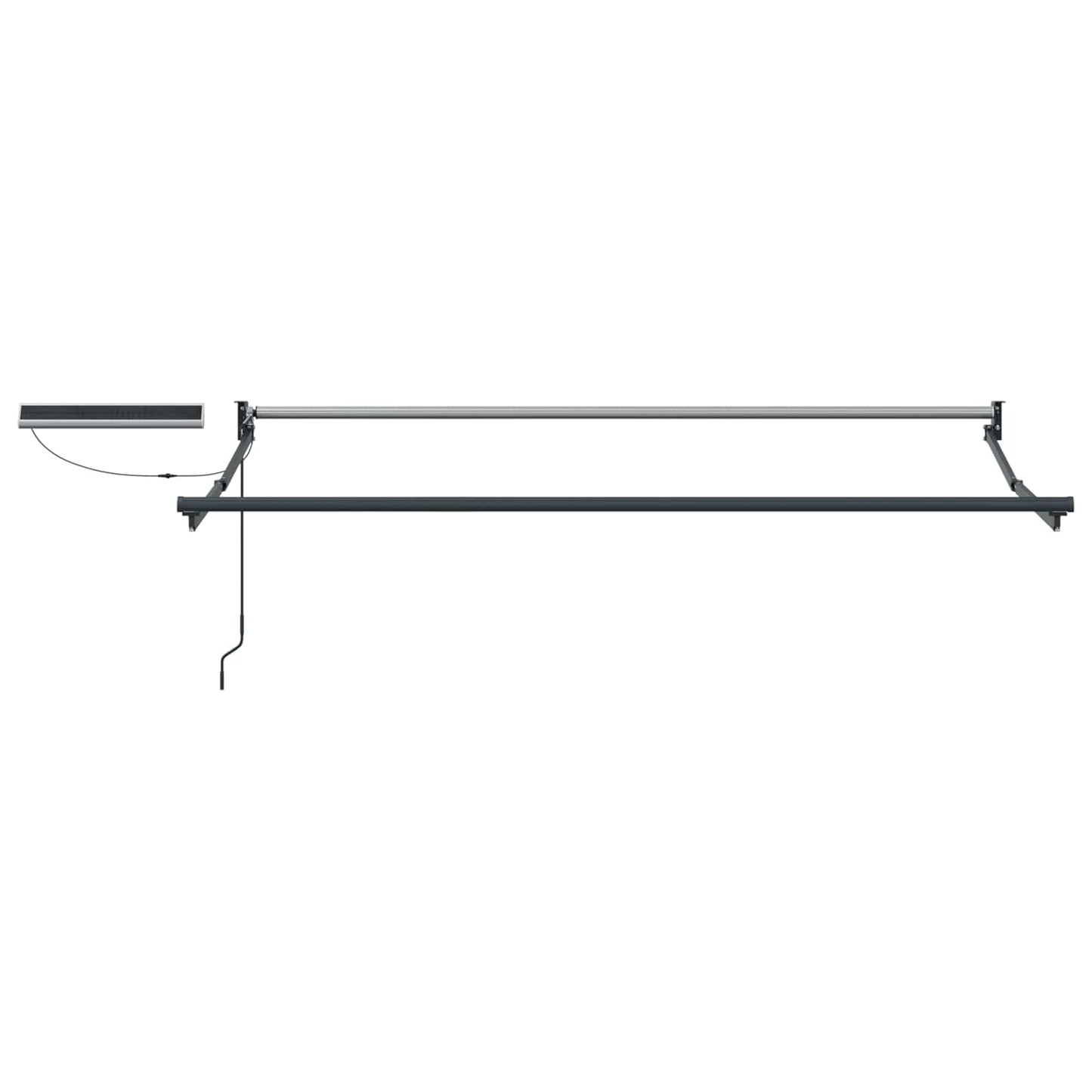 Electric Retractable Awning Beige and Anthracite 3 x 2.5 m