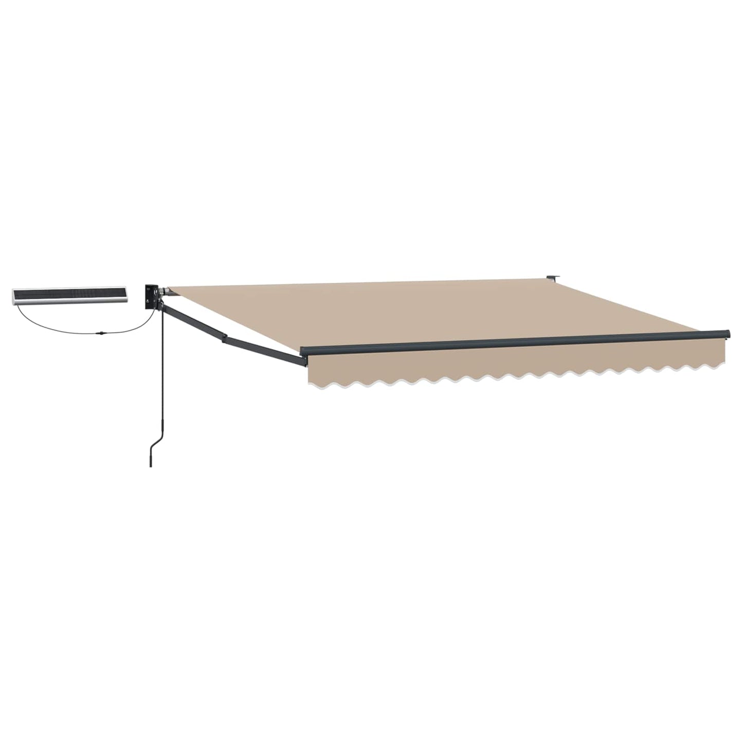 Electric Retractable Awning Beige and Anthracite 3.5 x 2.5 m