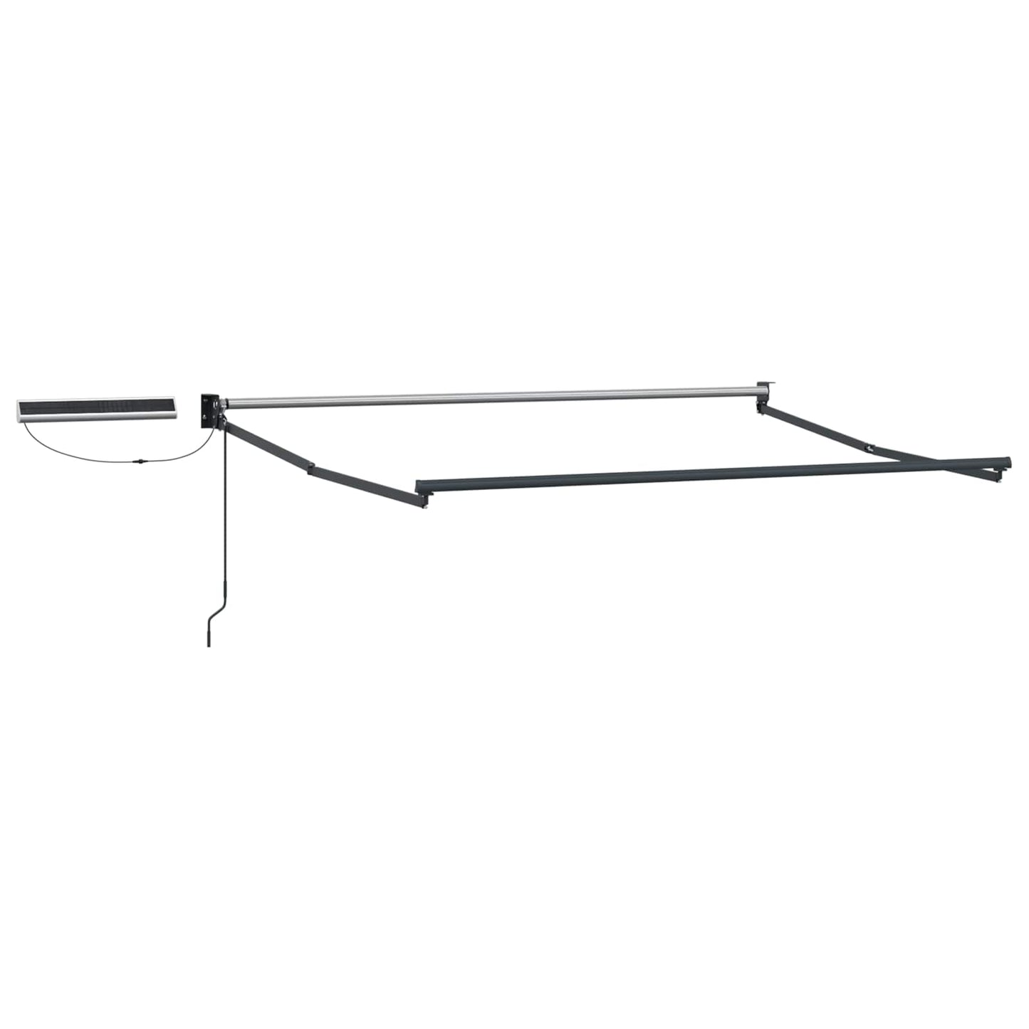 Electric Retractable Awning Red and Anthracite 3.5 x 2.5 m