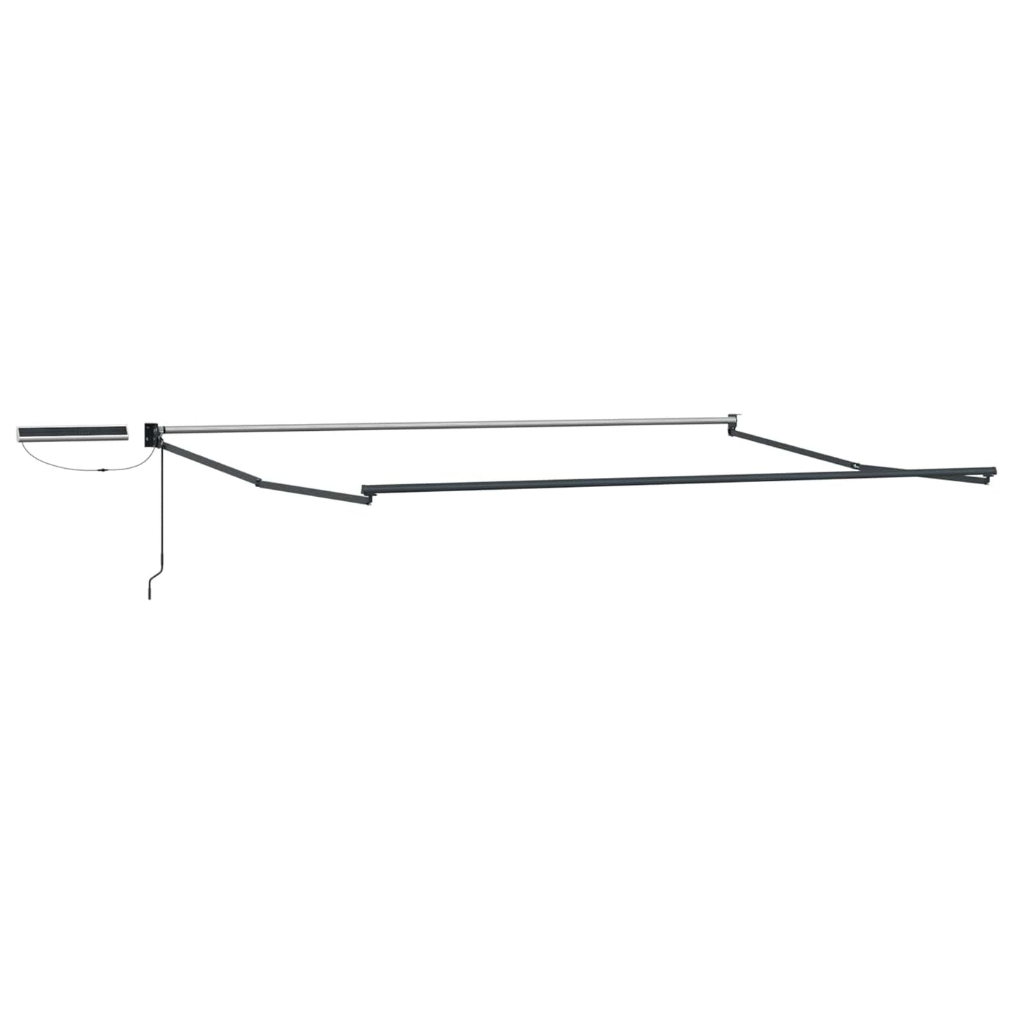 Electric Retractable Awning Blue, White and Anthracite 4 x 3 m