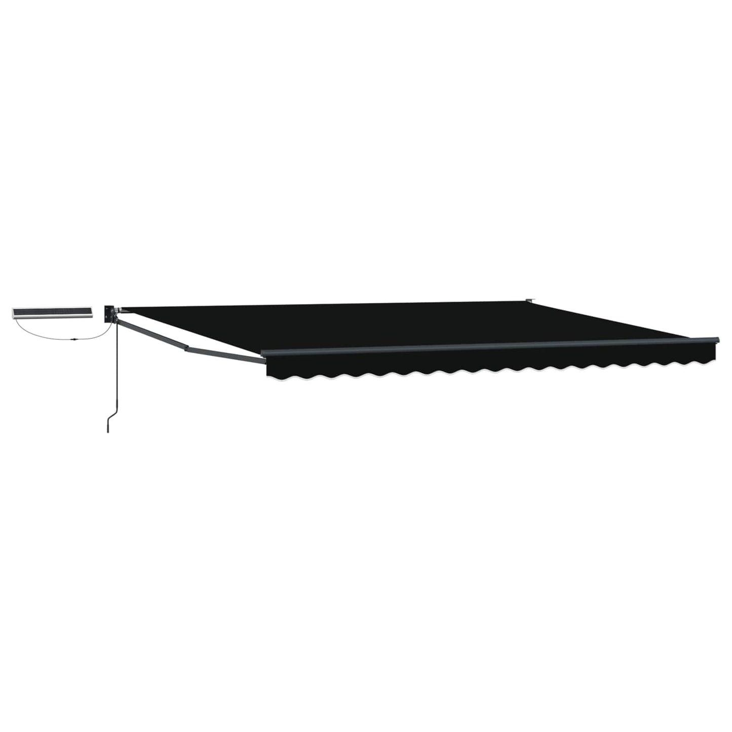 Electric Retractable Awning Black and Anthracite 4 x 3 m