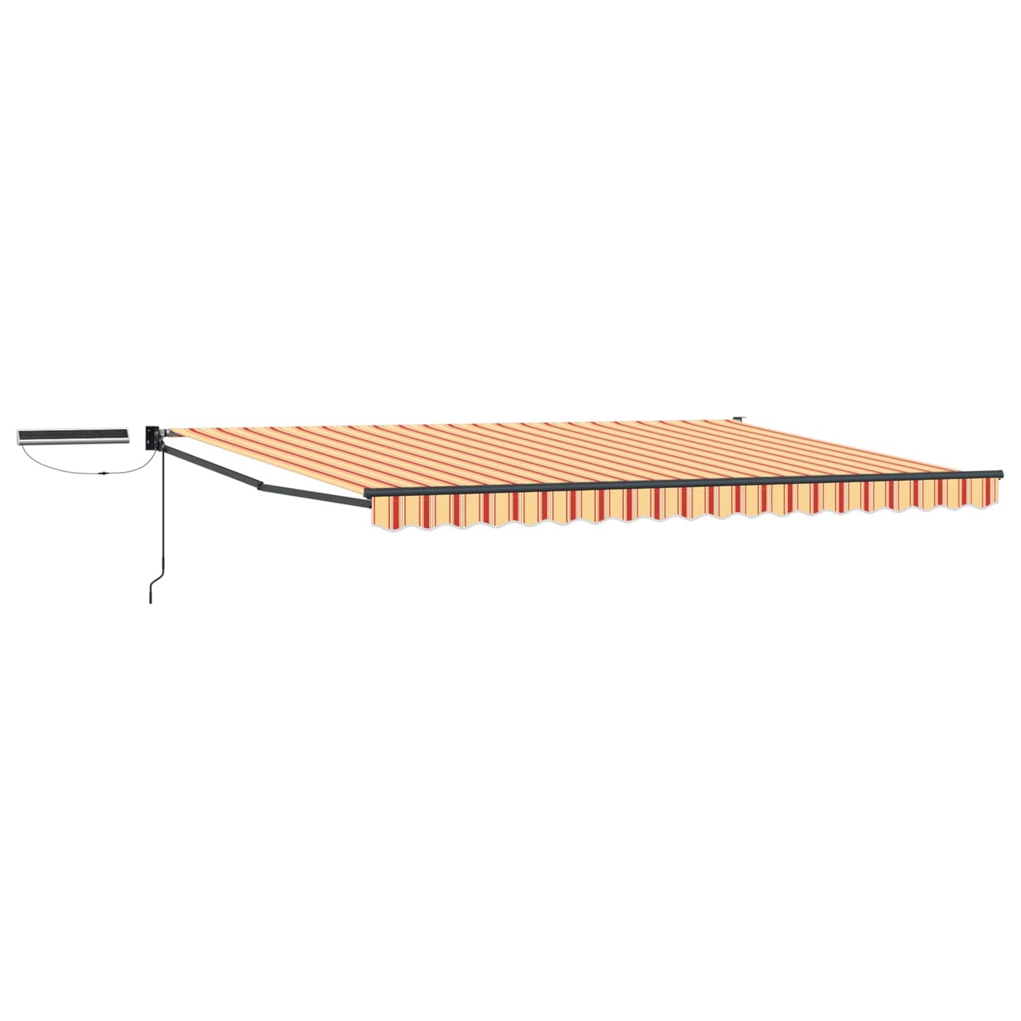 Electric Retractable Awning Multicolour 4.5 x 3 m