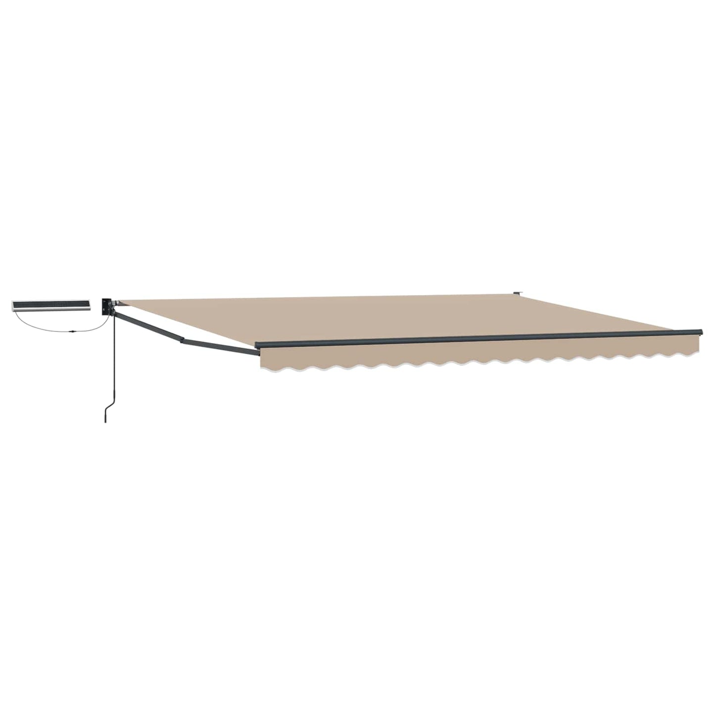 Electric Retractable Awning Beige and Anthracite 4.5 x 3 m