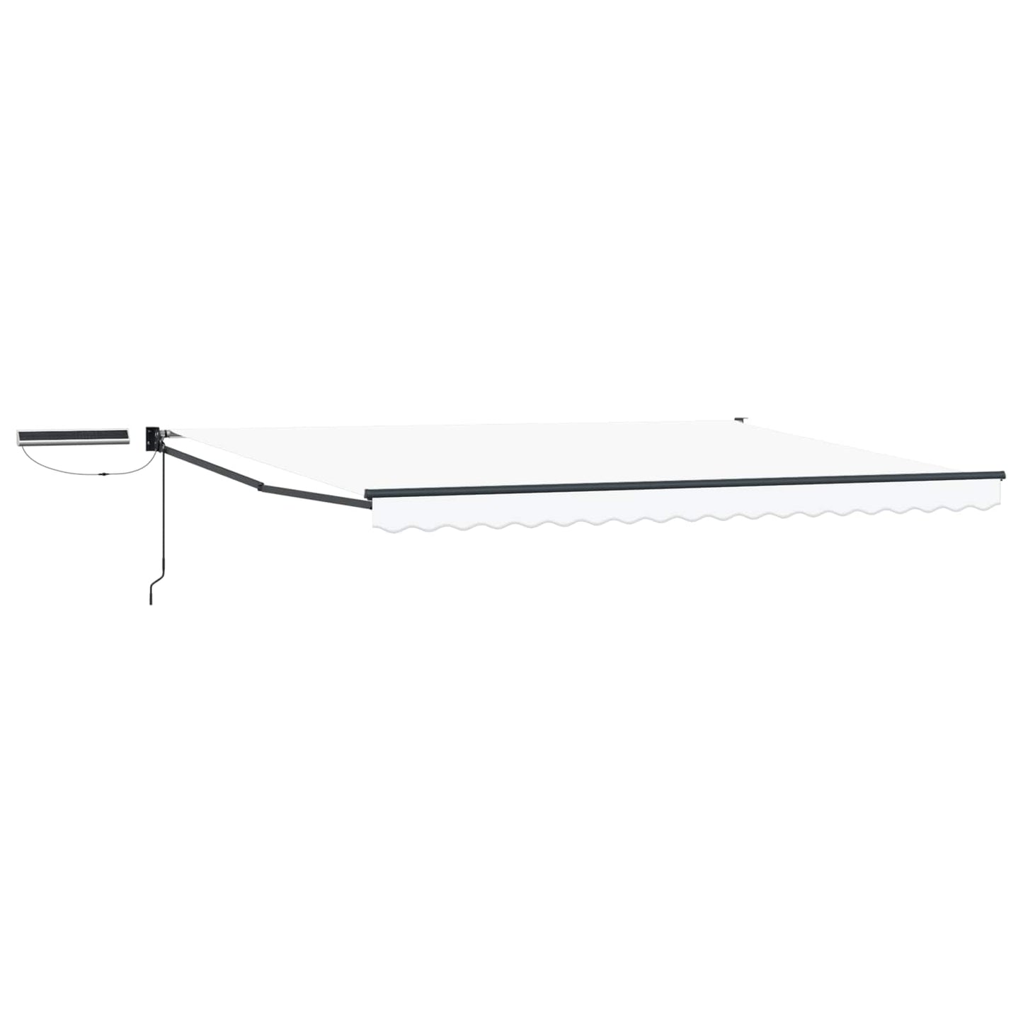 Electric Retractable Awning White and Anthracite 4.5 x 3 m