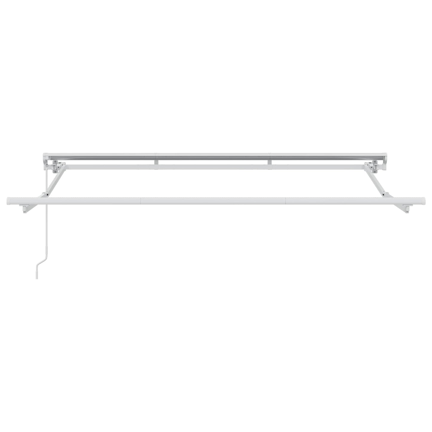 Manual Retractable Awning Anthracite and White 3 x 2.5 m