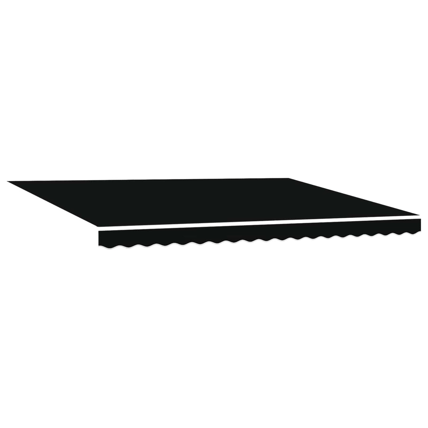 Manual Retractable Awning Black 4 x 3 m