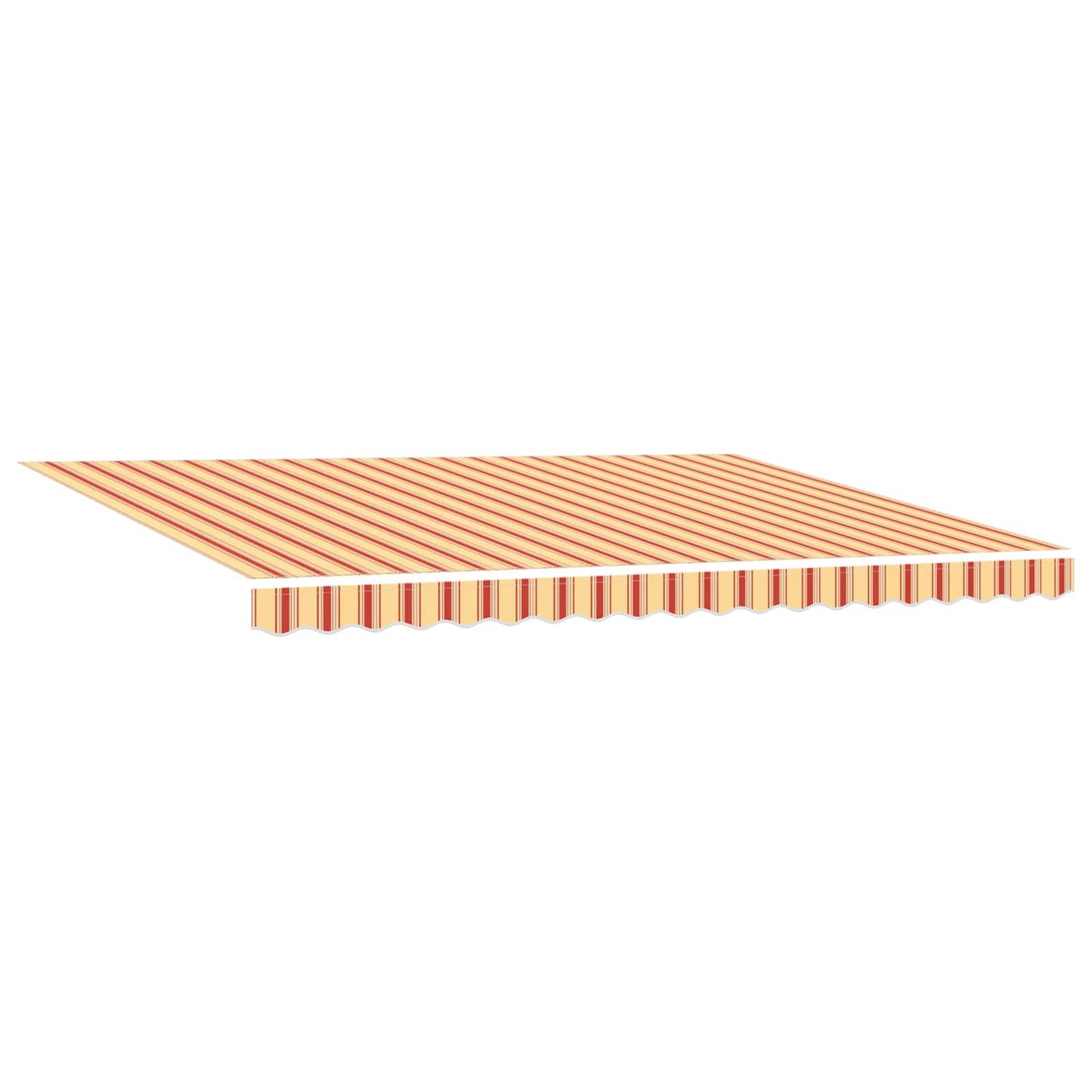 Manual Retractable Awning Yellow and Orange 4.5 x 3 m