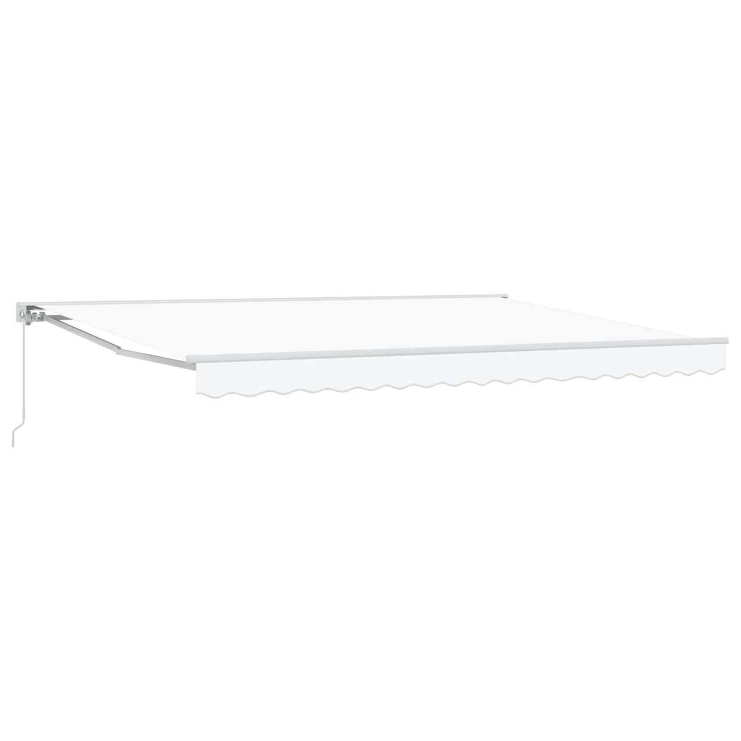 Manual Retractable Awning White 4.5 x 3.5 m