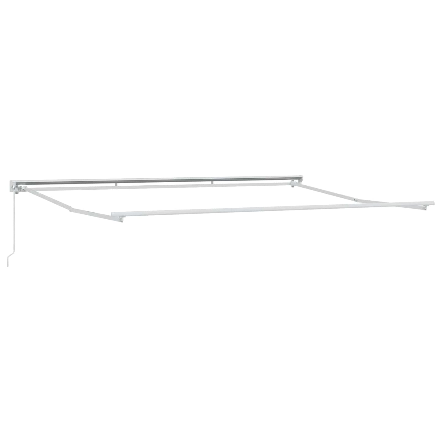 Manual Retractable Awning Red and White 5 x 3 m
