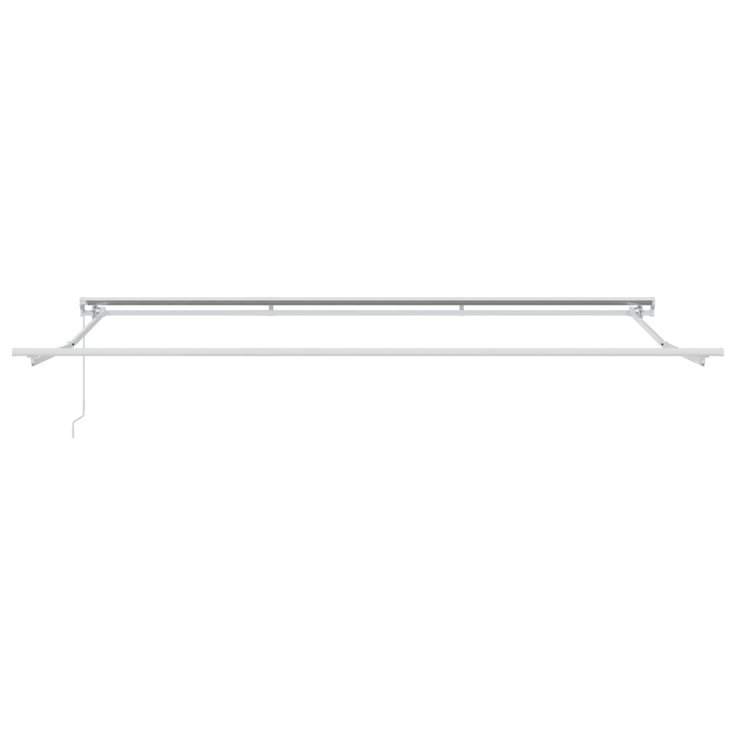 Manual Retractable Awning Red and White 5 x 3 m