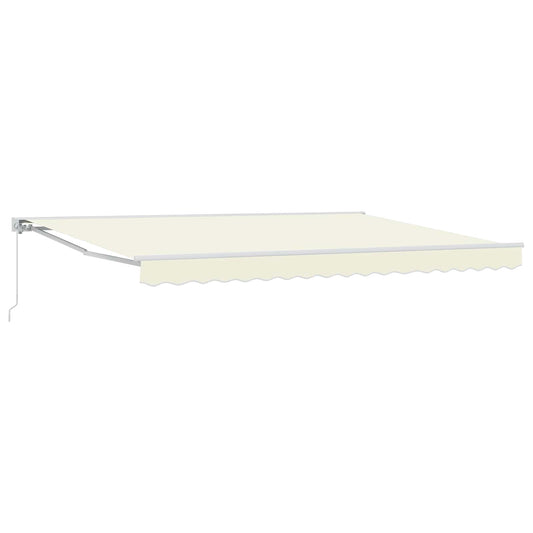 Manual Retractable Awning Cream 5 x 3.5 m