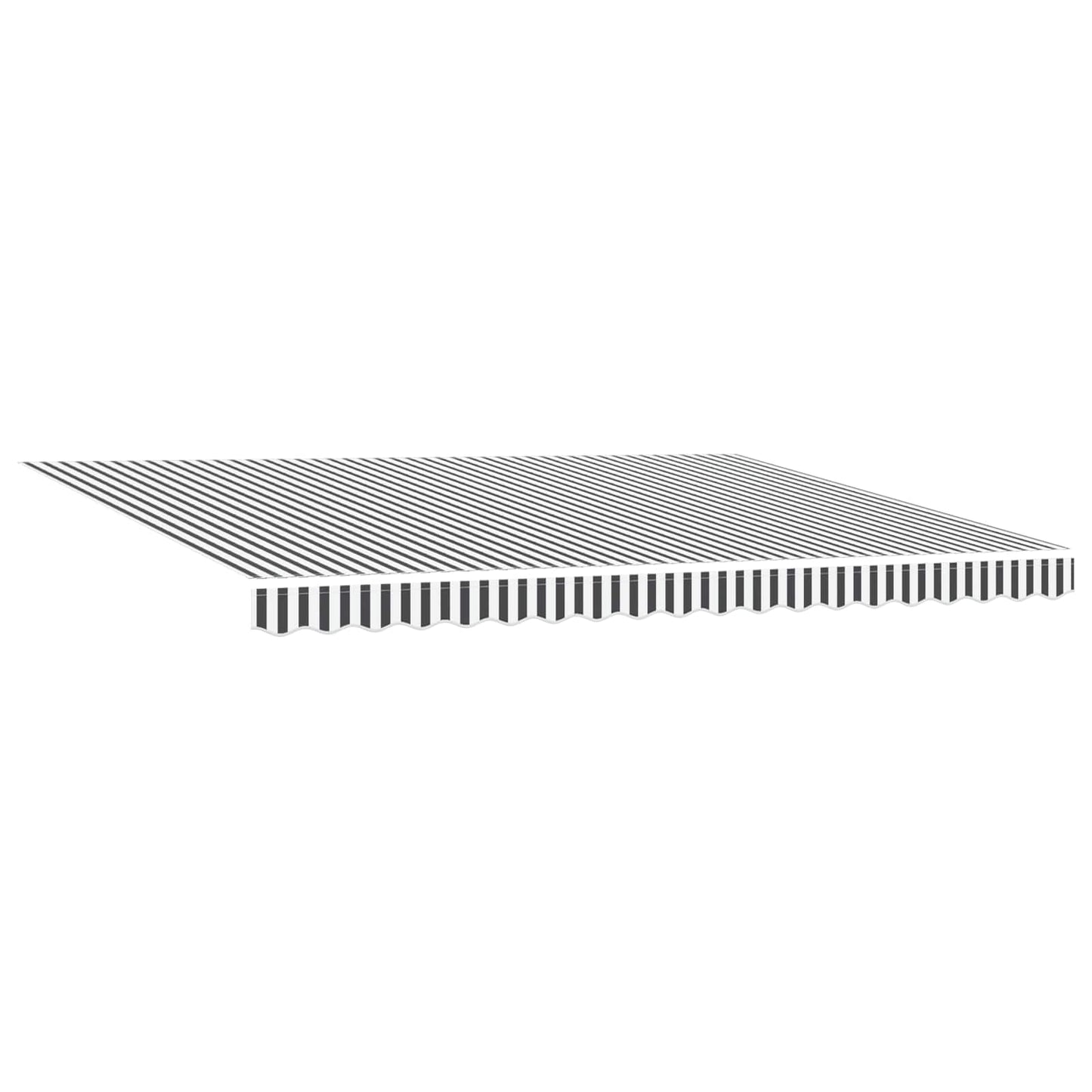 Manual Retractable Awning Anthracite and White 5 x 3.5 m