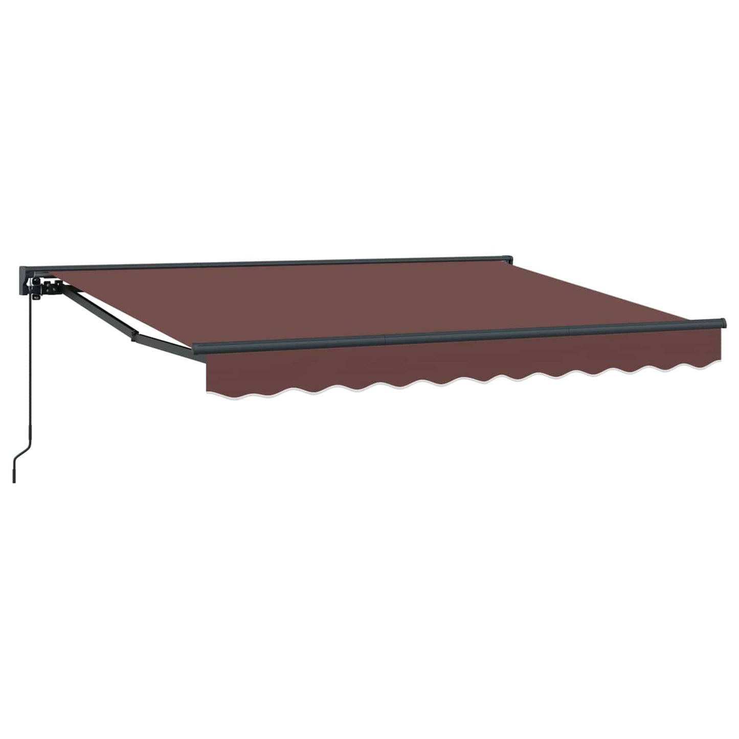 Manual Retractable Awning Brown 2.5 x 2 m