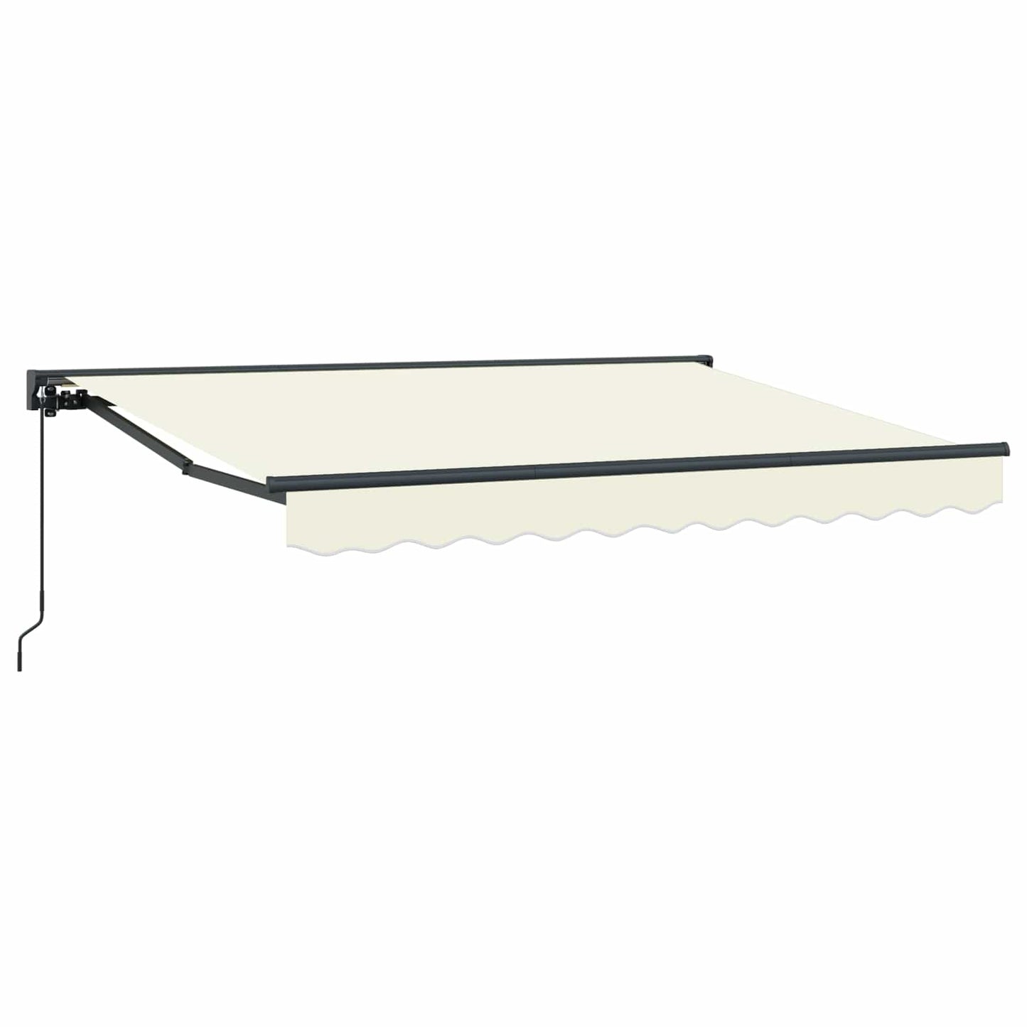 Manual Retractable Awning Cream 3.5 x 2 m