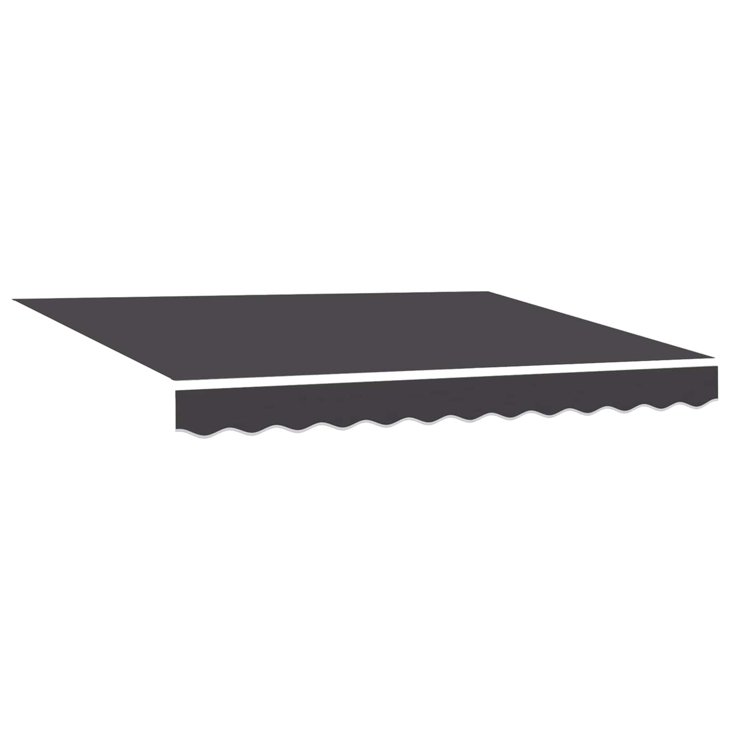 Manual Retractable Awning Anthracite 3.5 x 2 m
