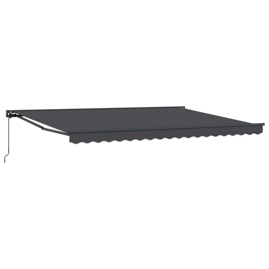 Manual Retractable Awning Anthracite 4 x 2 m