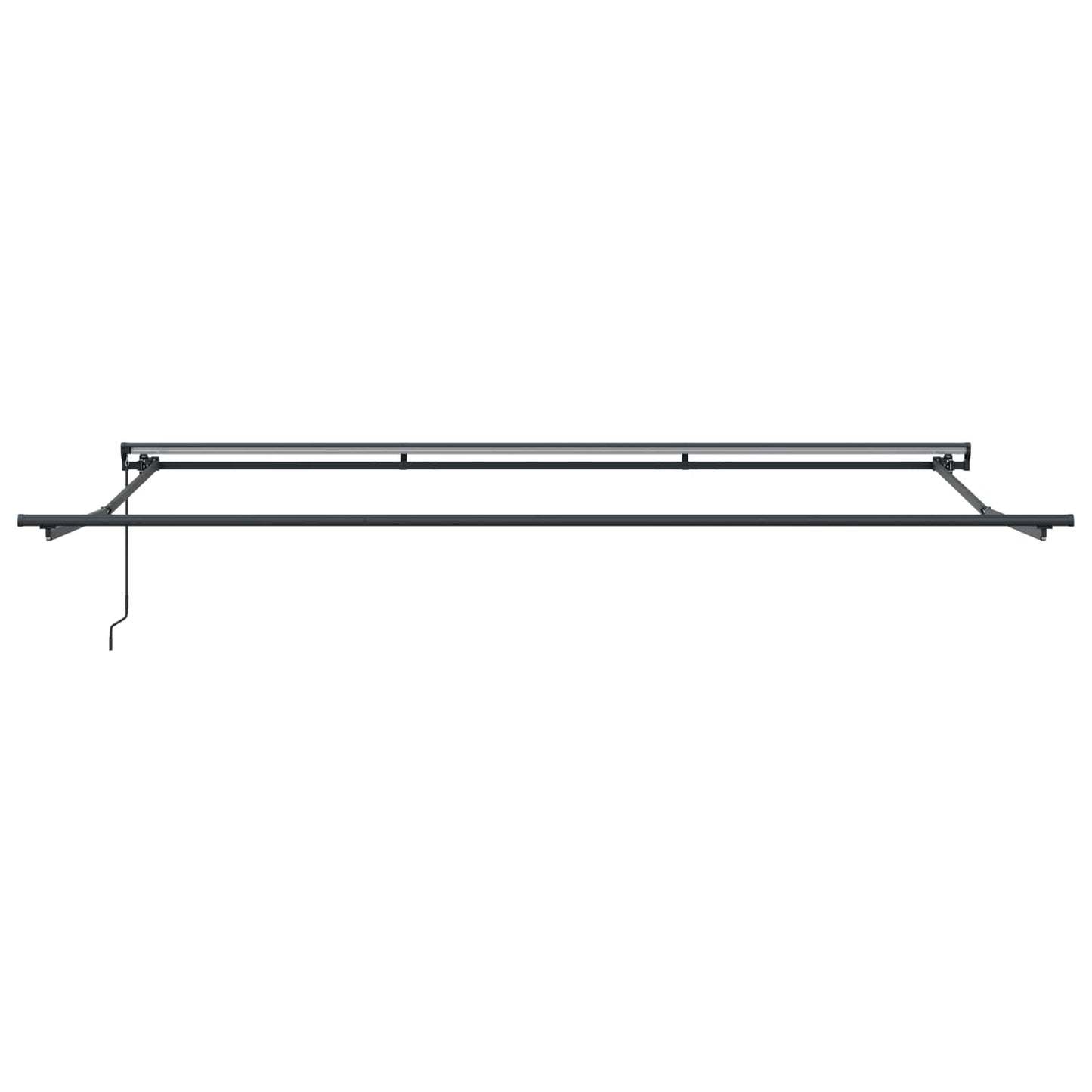 Manual Retractable Awning Yellow and White 4.5 x 3.5 m