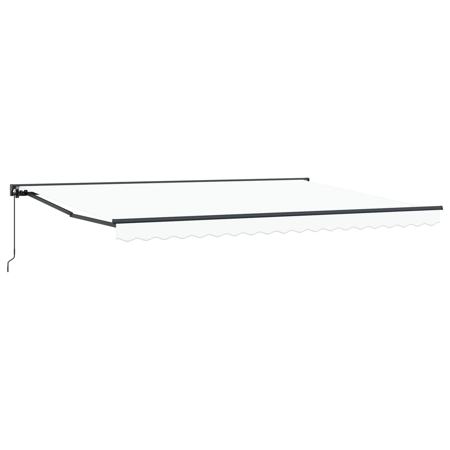 Manual Retractable Awning White 5 x 3.5 m