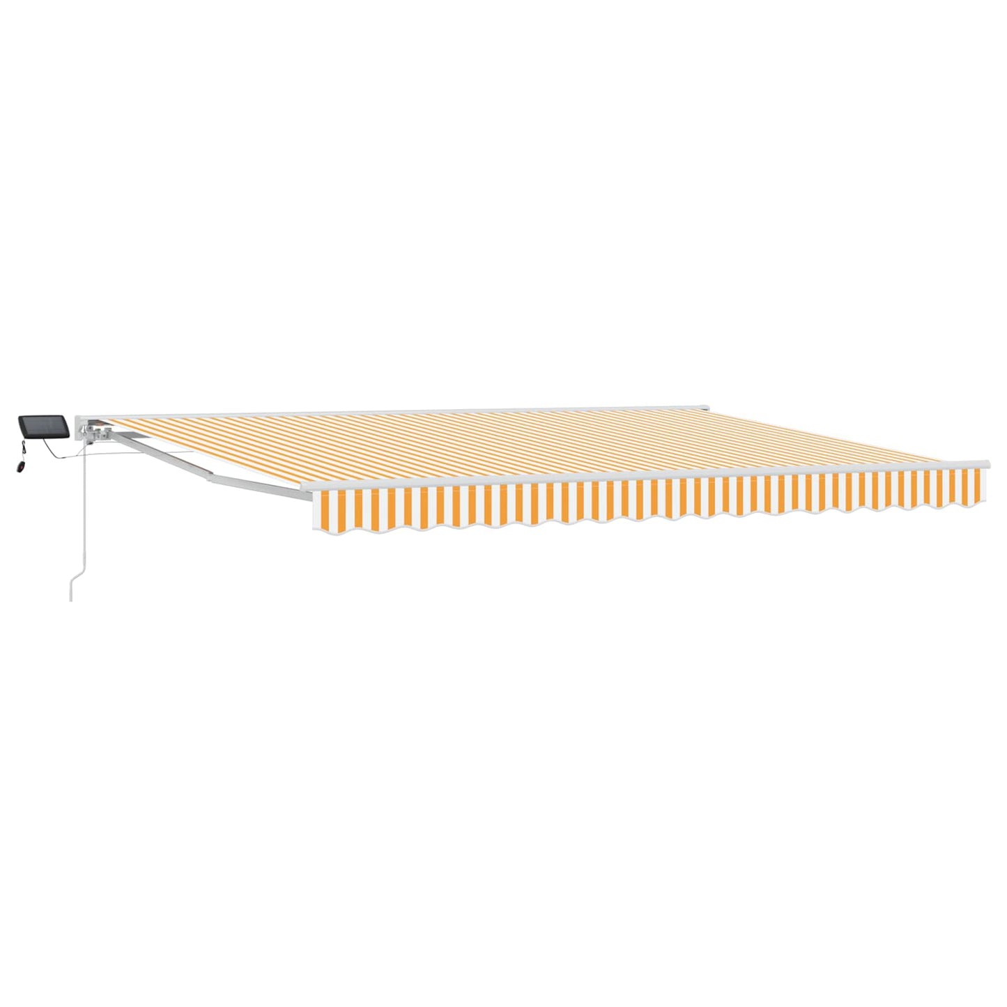 Manual Awning Frame with LEDs Yellow and White 4 x 2 m