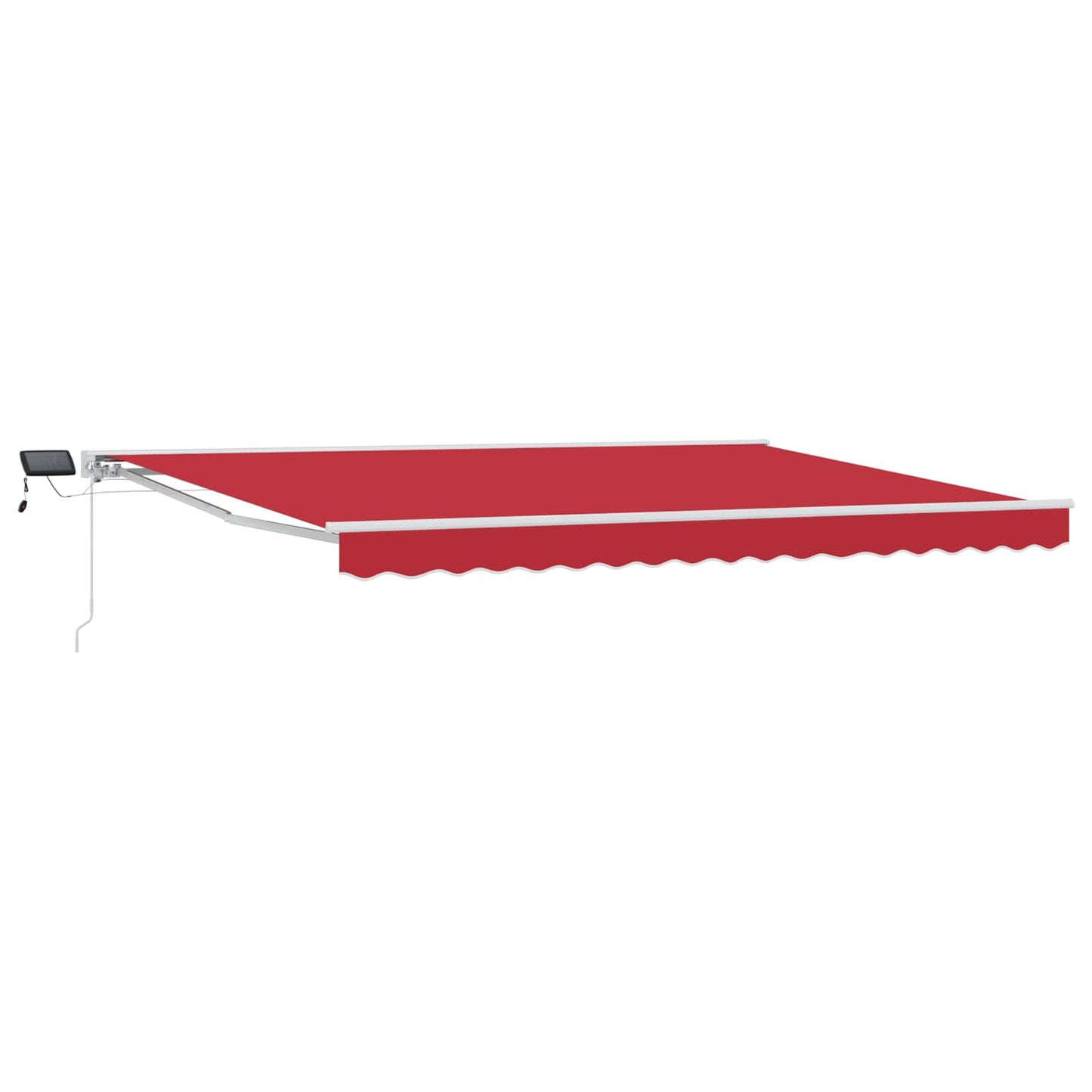 Manual Awning Frame with LEDs Red and White 4 x 3 m