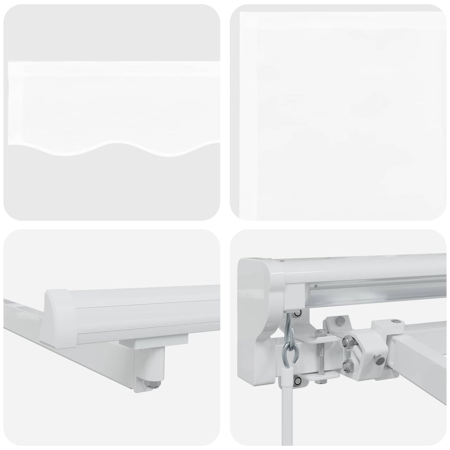 White 5 x 3 m Polyester with PU coating