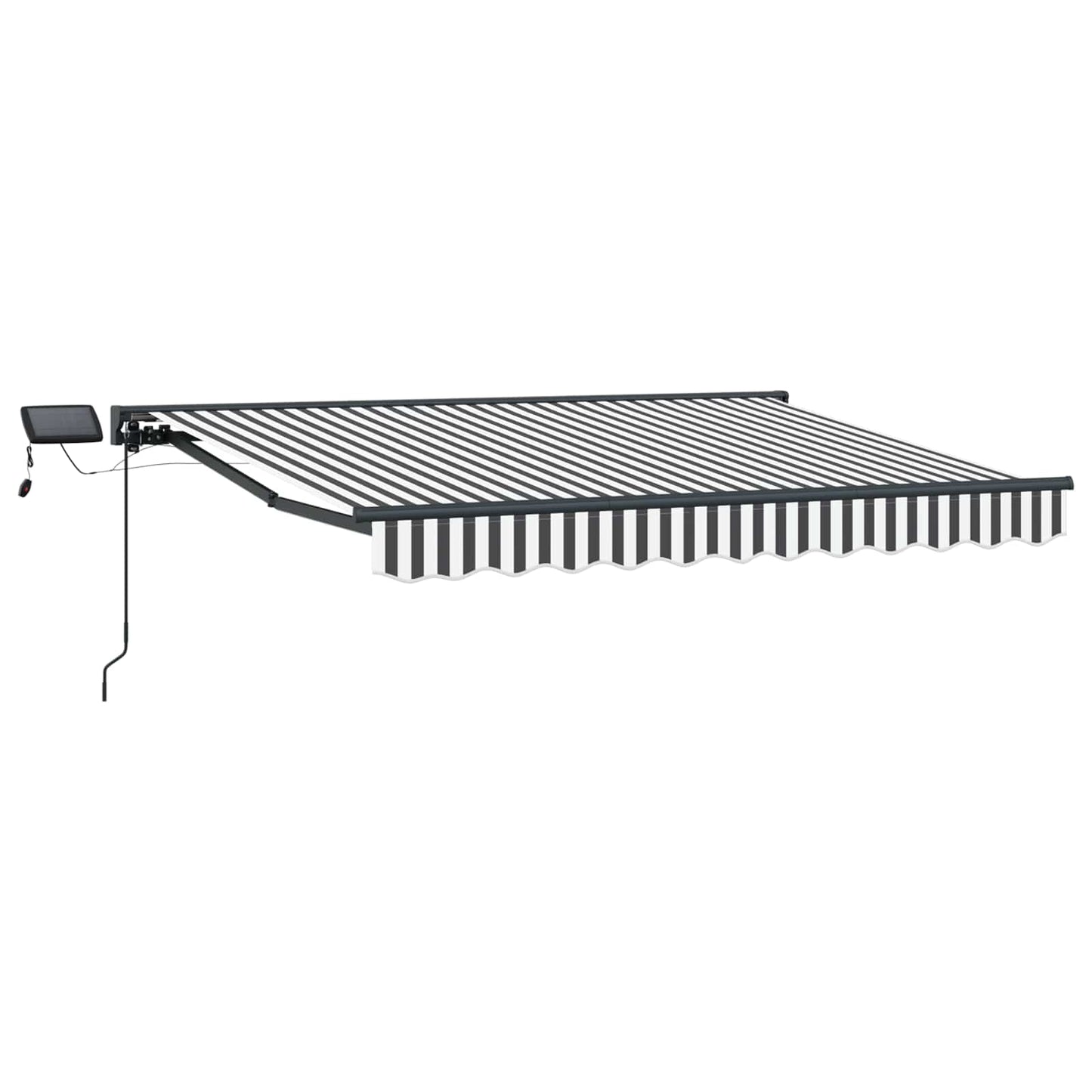 Manual Awning Frame with LEDs Anthracite and White 3.5 x 2 m