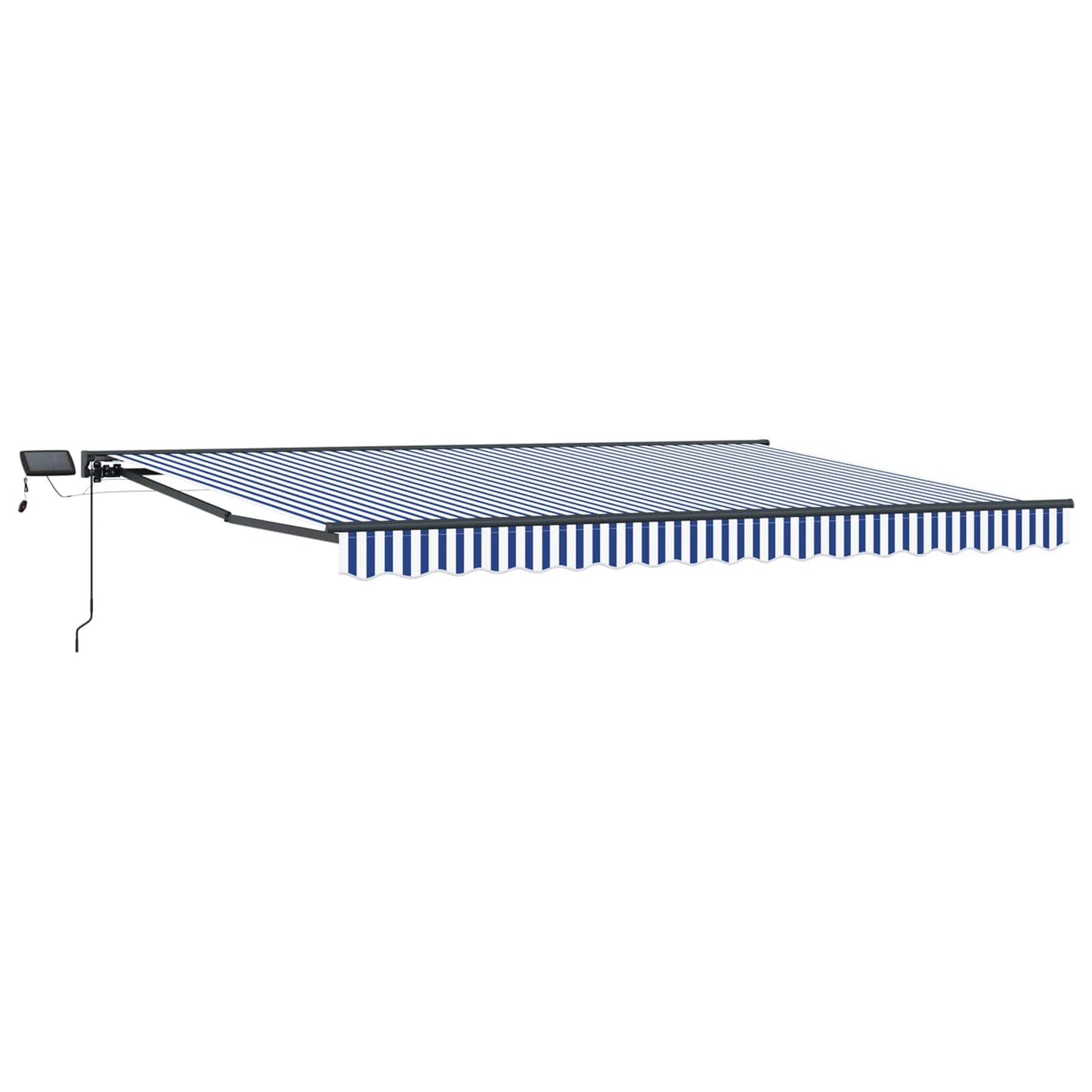 Manual Awning Frame with LEDs 4 x 2 m Polyester with PU coating