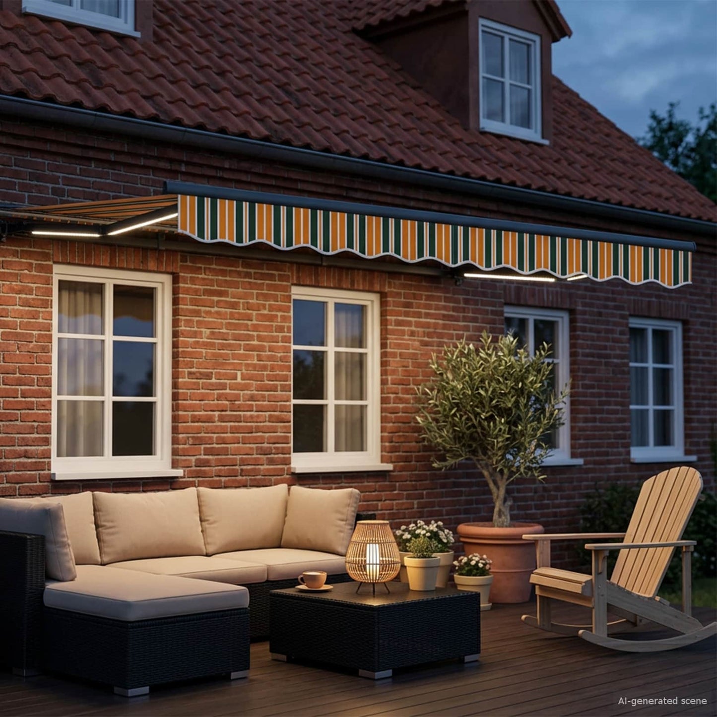Green, Yellow and Anthracite 3 x 2.5 m