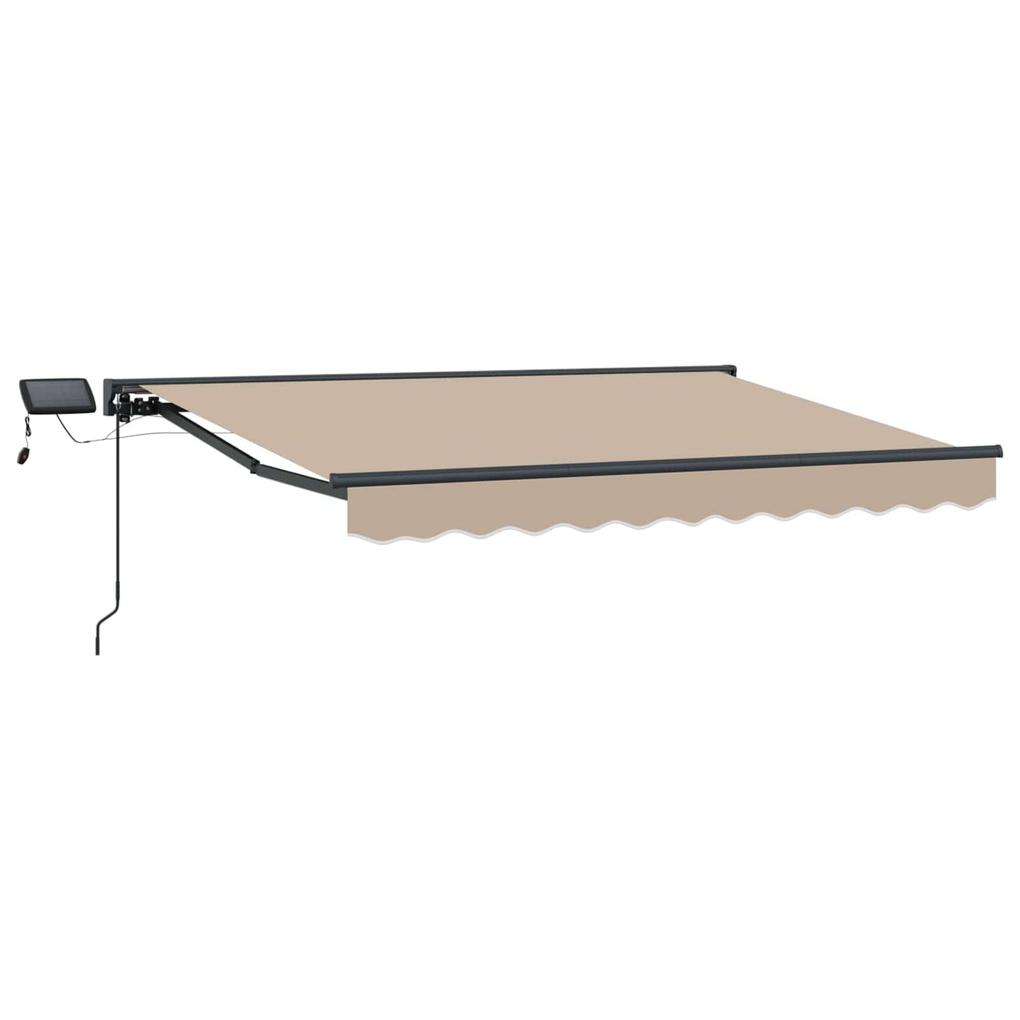 Beige and Anthracite 3.5 x 2.5 m Polyester with PU coating
