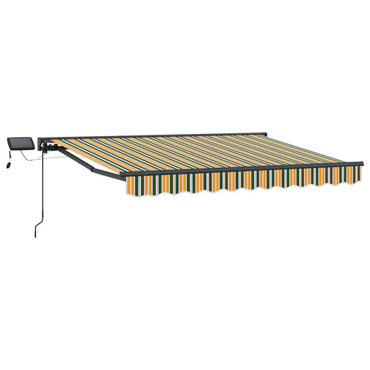 Manual Awning Frame with LEDs 3.5 x 2.5 m
